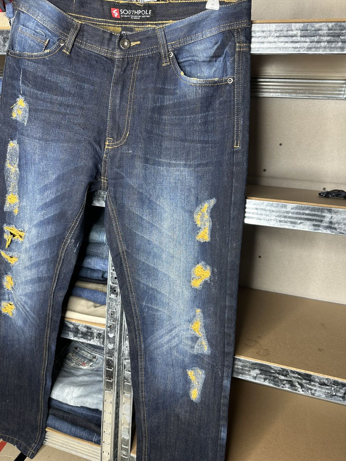 Southpole SouthPole 34 x 34 Crazy Vintage Y2K Skater Rap Jeans Pants Size US 34 / EU 50 - 12 Thumbnail
