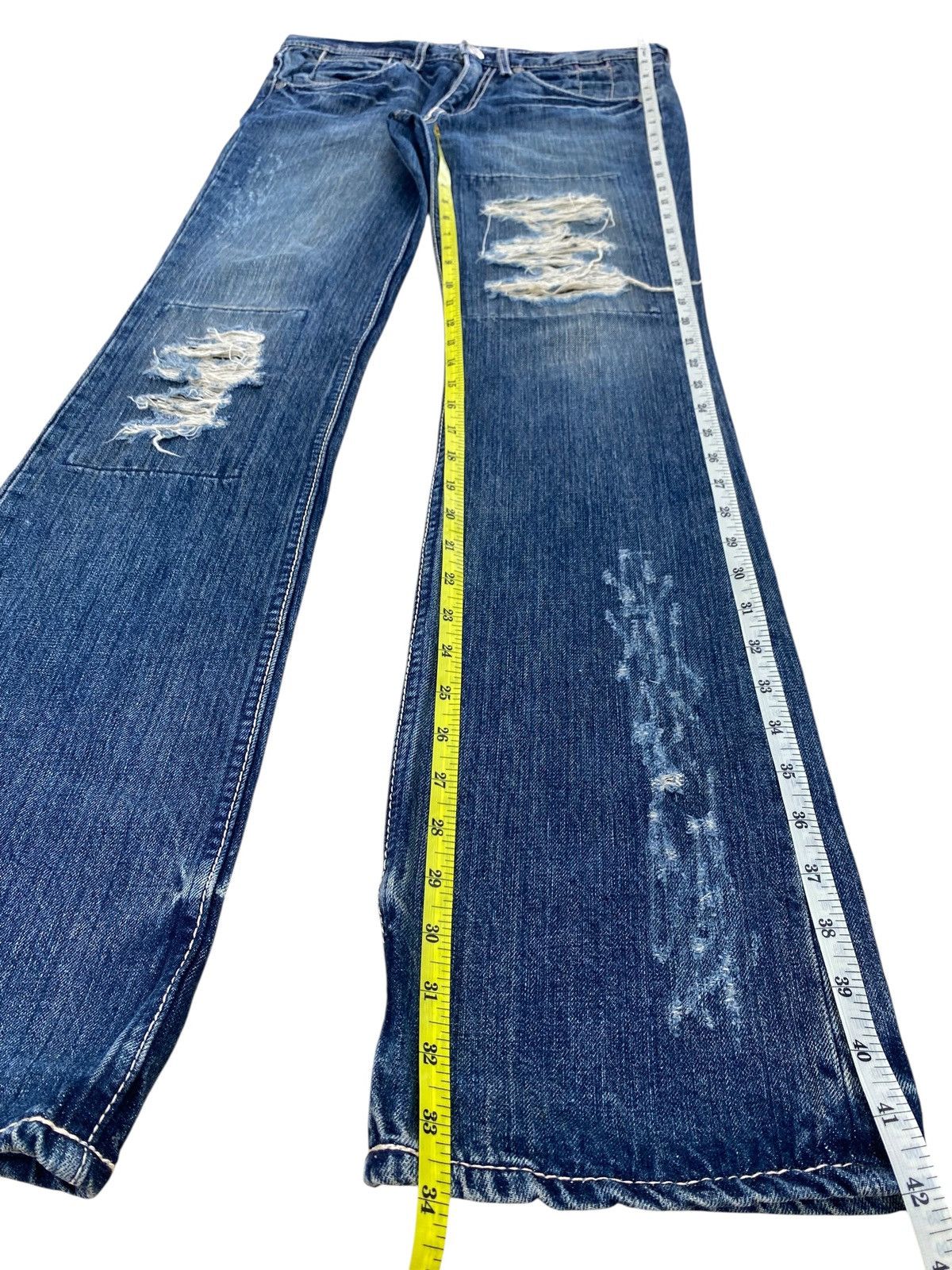 Japanese Brand Onboard Brand Distressed Style Bootcut Jeans Size US 32 / EU 48 - 12 Thumbnail