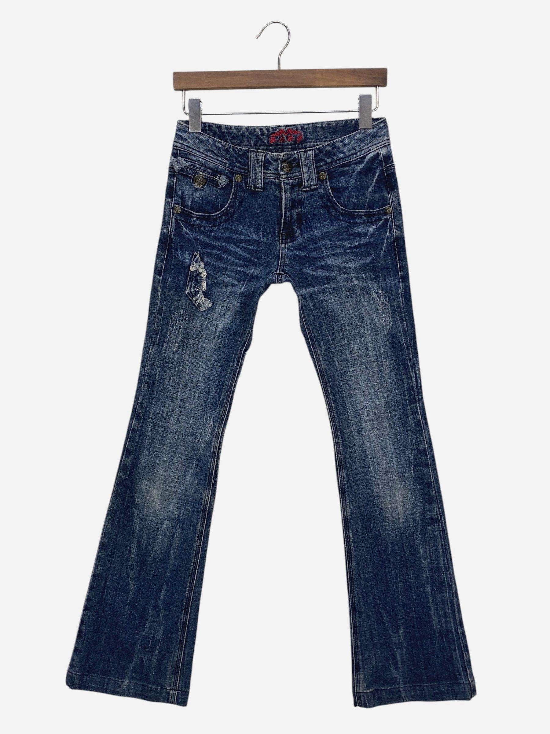 Japanese Brand BCBG Bootcut Denim Jeans Flare Jeans Pants New Age Cowboys Size 25" / US 0 / IT 36 - 2 Thumbnail