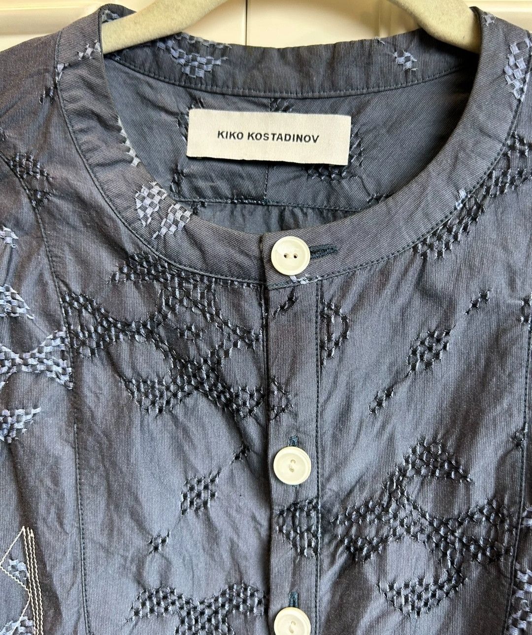 Kiko Kostadinov Kiko Kostadinov Blue Flower Shirt Size US S / EU 44-46 / 1 - 2 Thumbnail