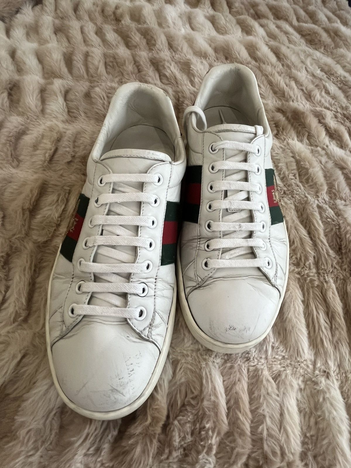 Gucci Men's Gucci Ace sneaker with bee Size US 8 / EU 41 - 3 Thumbnail
