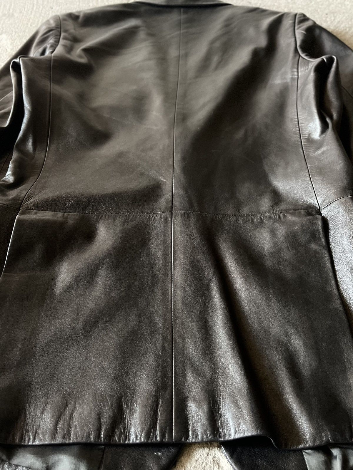 Gucci × Tom Ford Gucci - Tom Ford - 1997 - Leather Tailored Jacket Size US M / EU 48-50 / 2 - 12 Thumbnail