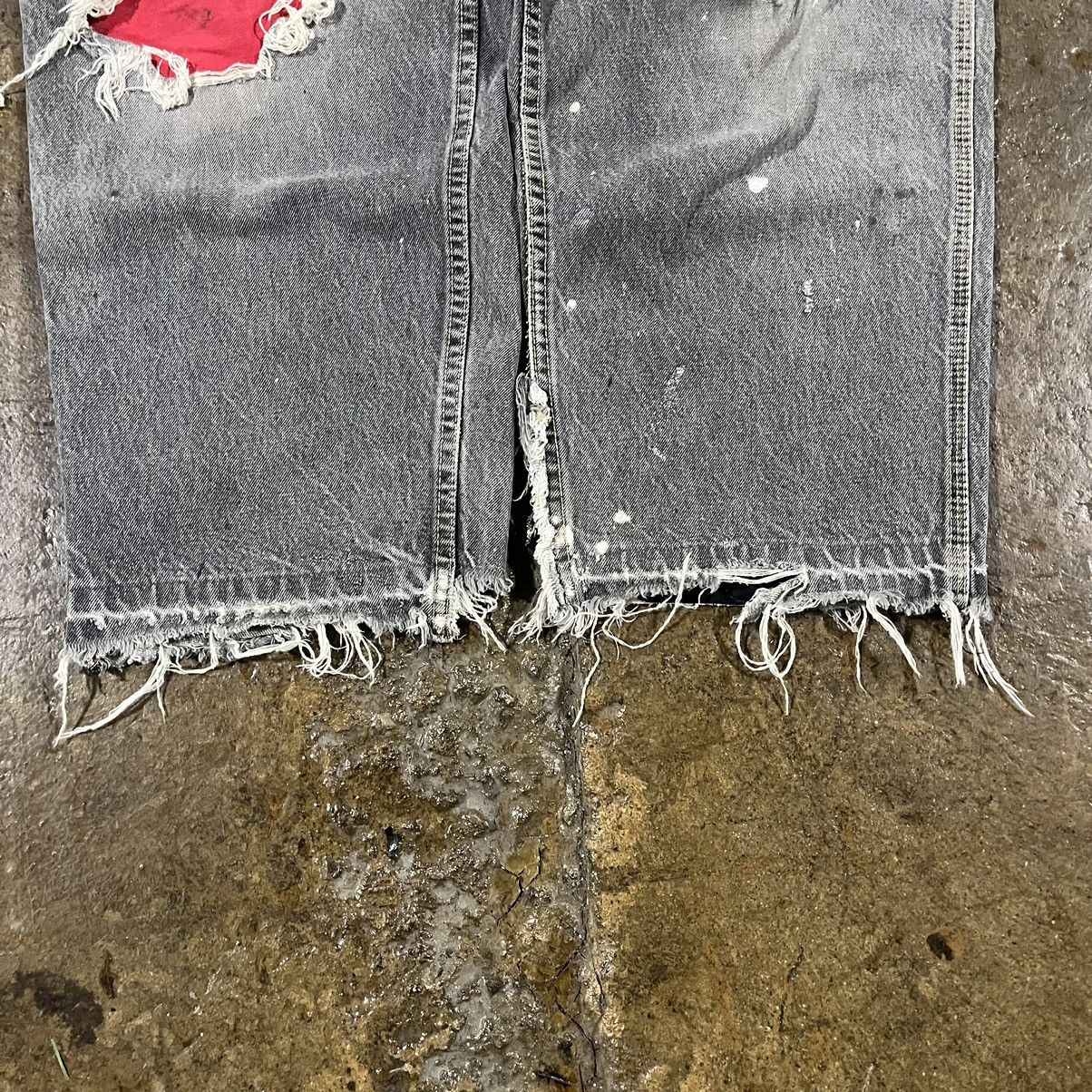 JNCO × Southpole × Vintage Crazy Vintage Y2K Thrashed Carpenter Jeans Skater Wide Leg Size US 34 / EU 50 - 4 Thumbnail