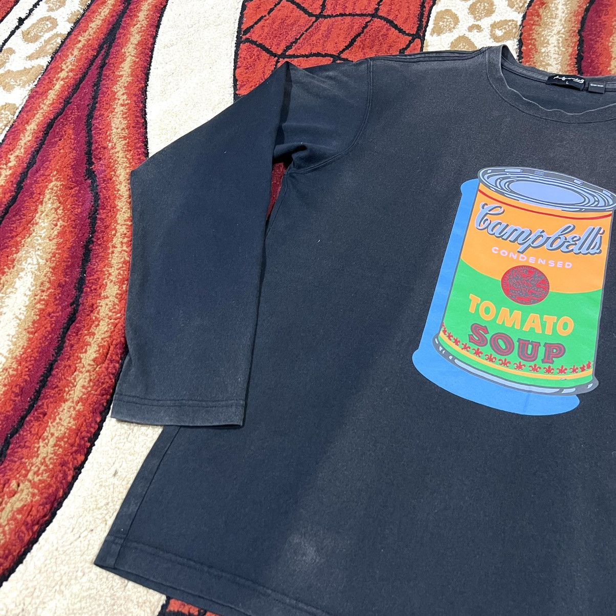 Andy Warhol Vintage 2004 Thrashed Faded Andy Warhol Long Sleeve T Shirt Size US L / EU 52-54 / 3 - 7 Thumbnail