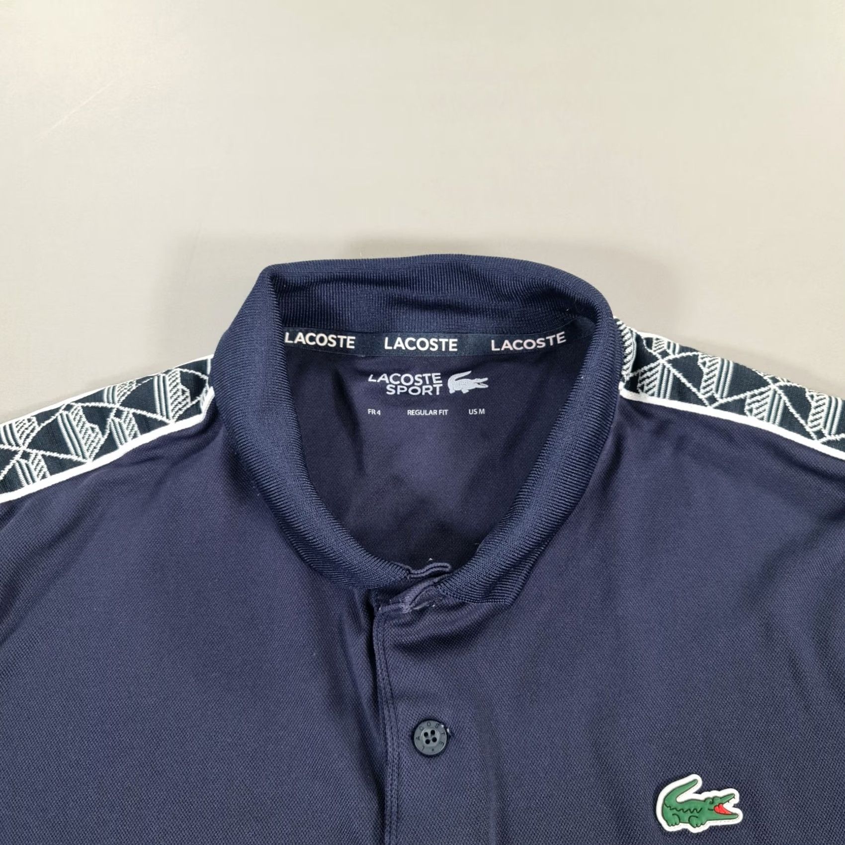 Lacoste Lacoste Mens Polo Shirt Navy Blue M Regular Fit Preppy Golf Shirt Polo Men's Navy Blue Regular Fit Short Sleeve Button Collared Lacoste Logo Size US M / EU 48-50 / 2 - 2 Thumbnail