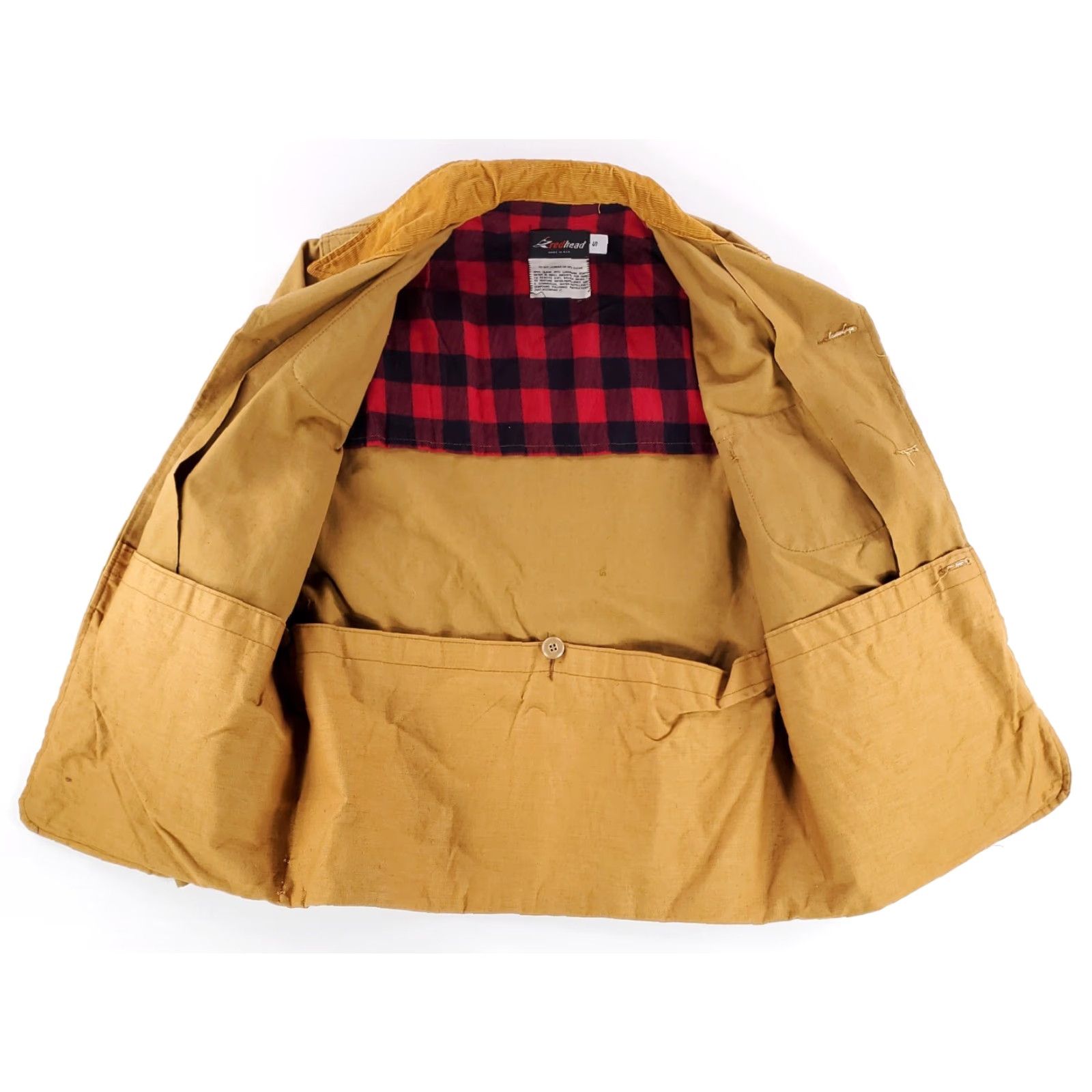 Vintage VINTAGE RedHead Chore Jacket Corduroy Collar Hunting Brown Made USA Mens S Size US S / EU 44-46 / 1 - 6 Thumbnail