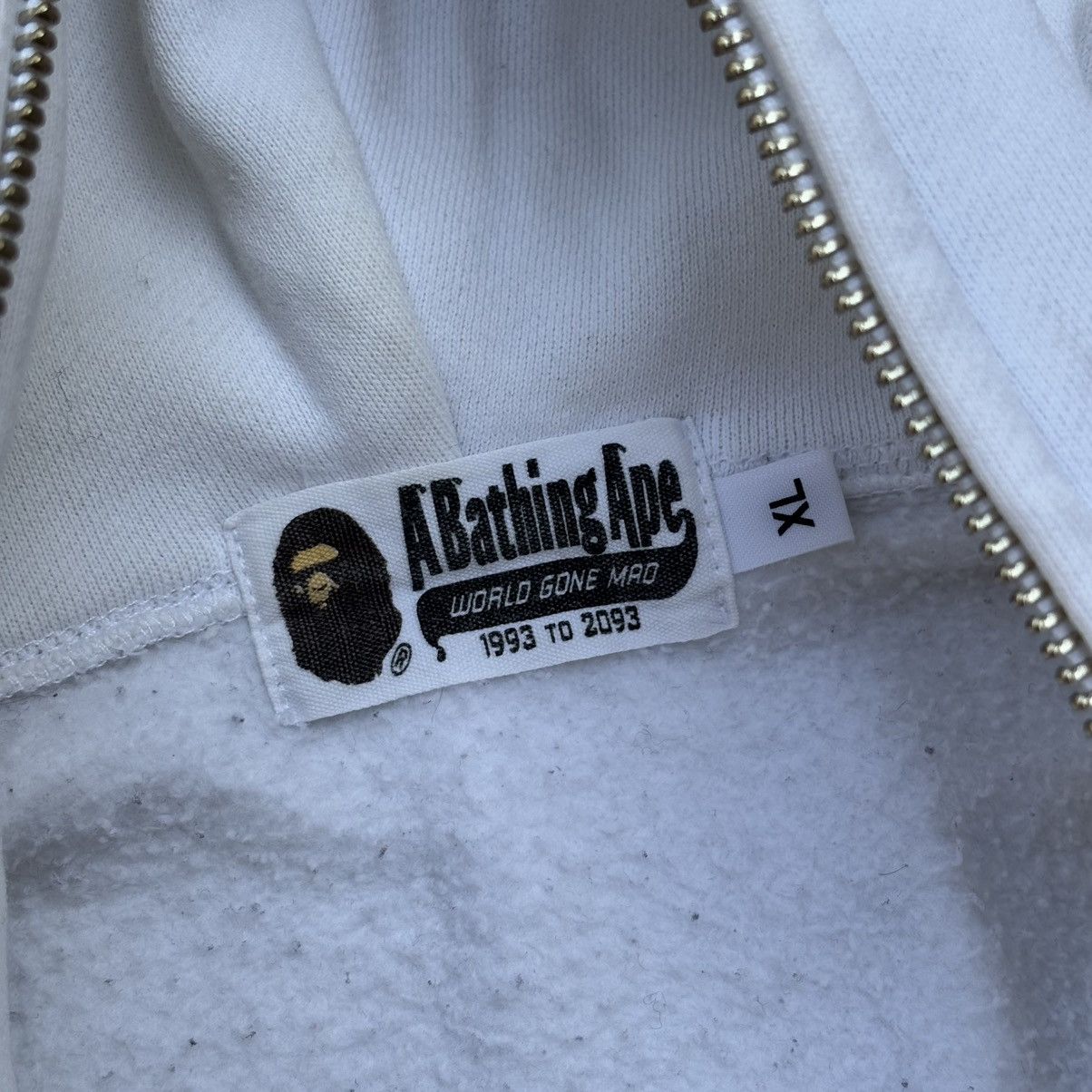 Bape Bape Logo Zip up Hoodie Size US XL / EU 56 / 4 - 8 Thumbnail