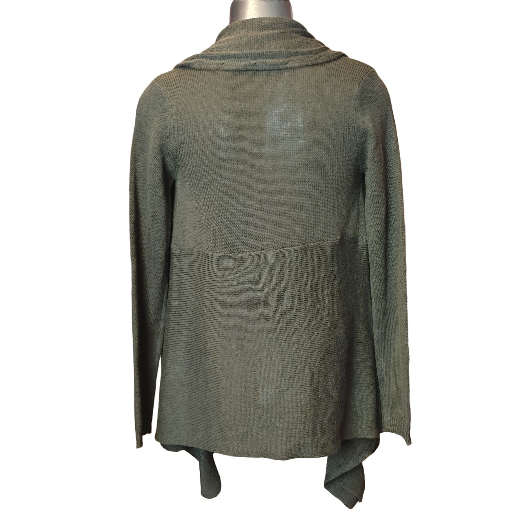 Other LOVE ROCKS Women's M Brown Knit Shawl Collar Open Front Long Size M / US 6-8 / IT 42-44 - 2 Thumbnail