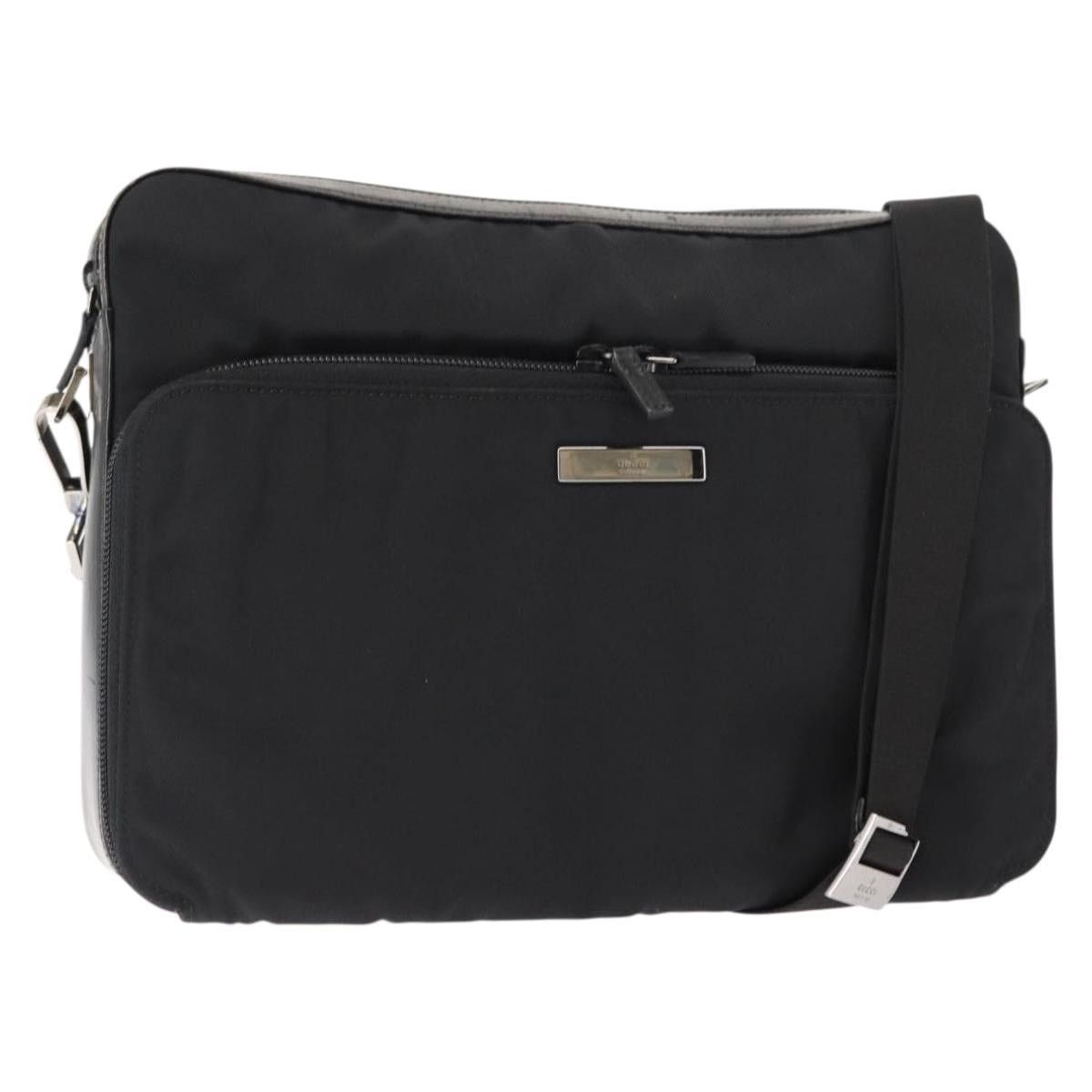 Gucci GUCCI Shoulder Bag Nylon Leather Black Size ONE SIZE - 1 Thumbnail
