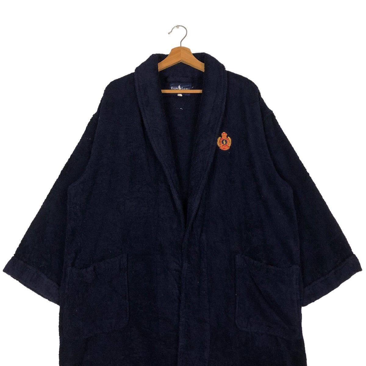 Japanese Brand 🔥VINTAGE RALPH LAUREN LONG BATHROBE BIG LOGO Size US M / EU 48-50 / 2 - 3 Thumbnail