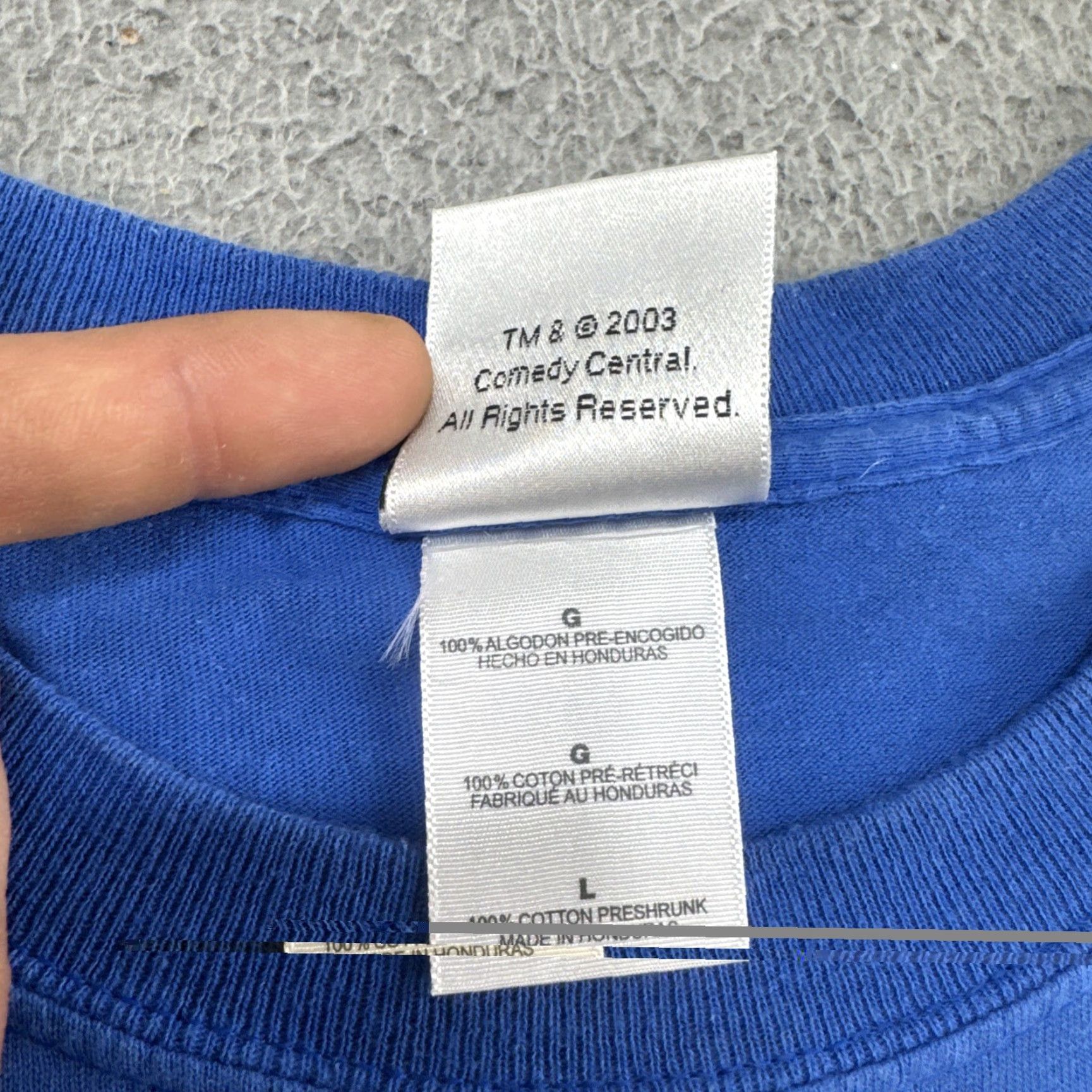 Vintage VINTAGE South Park Cartman Kenny Blue T-shirt L Mens 2003 Size US L / EU 52-54 / 3 - 4 Thumbnail