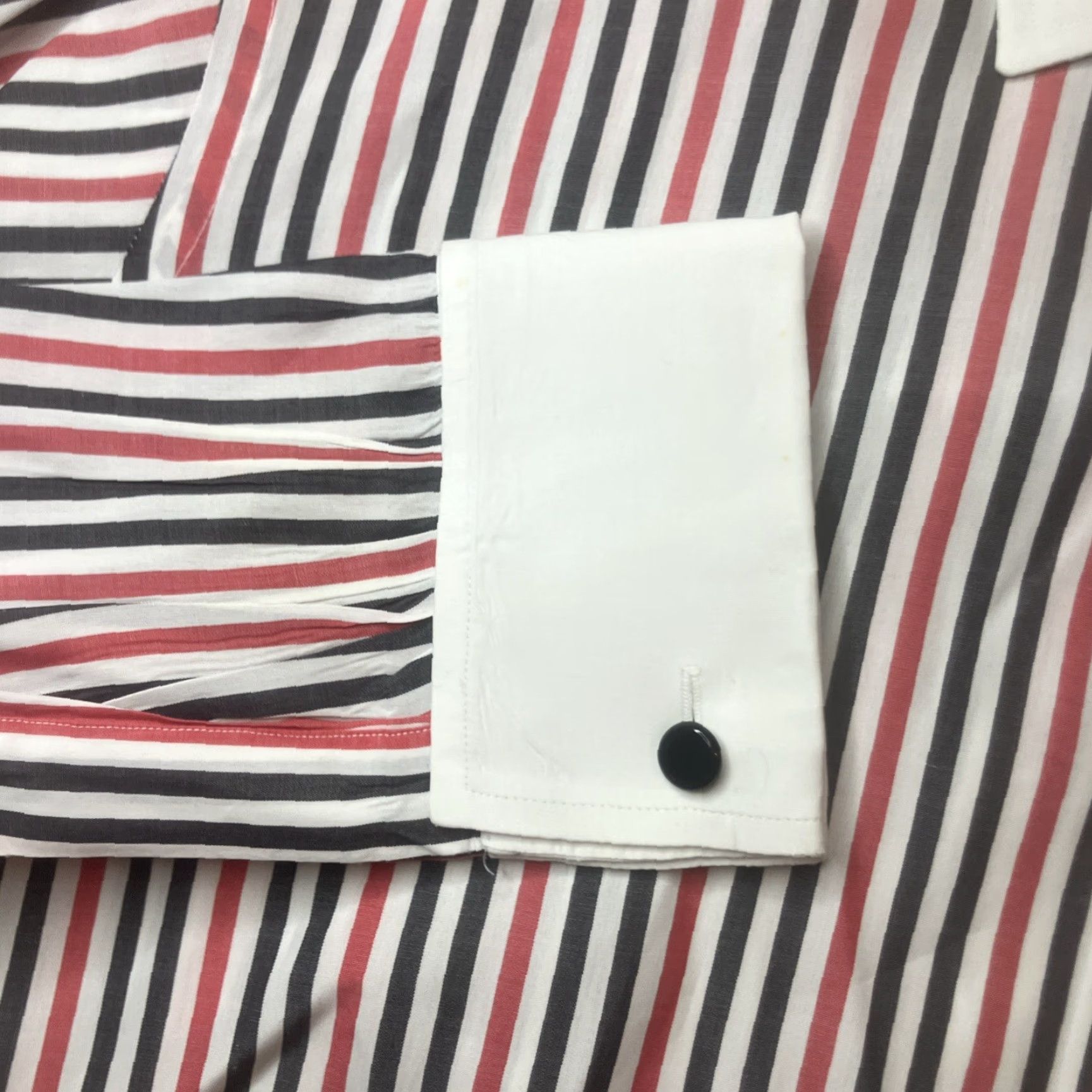 Turnbull & Asser Mens Long Sleeve Button Up Striped Shirt French Cuff 17 - 43
