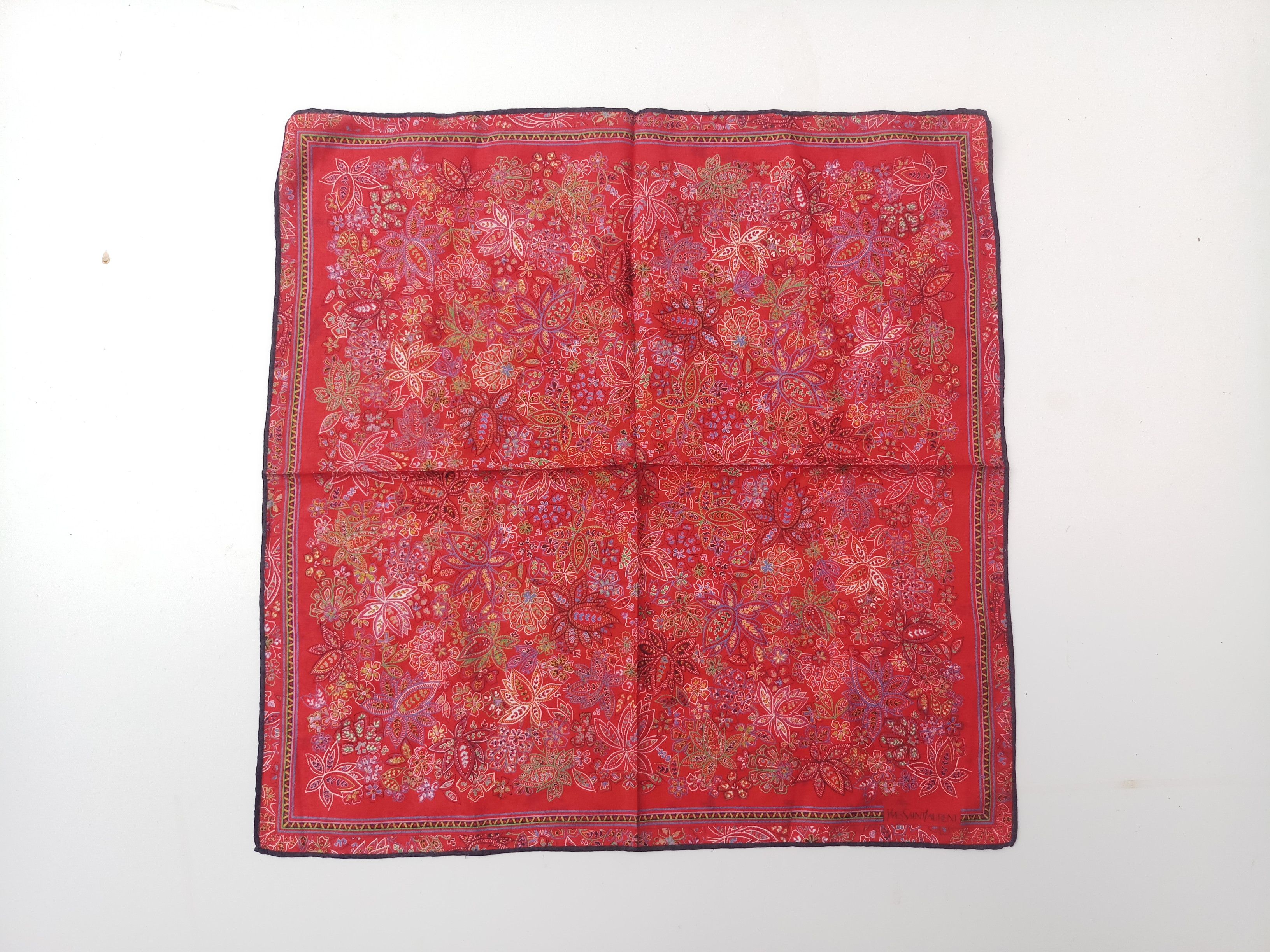 Yves Saint Laurent Yves saint laurent handkerchief cotton 100% Bandana Size ONE SIZE - 3 Thumbnail