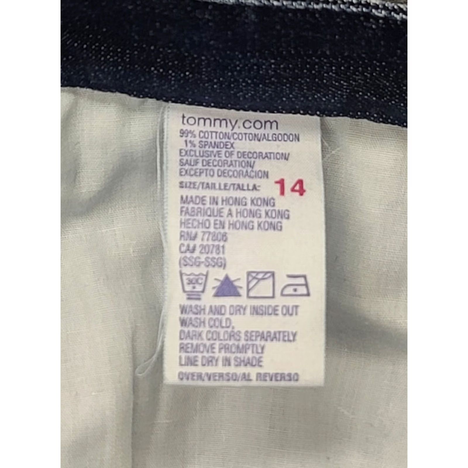 Tommy Hilfiger Tommy Hilfiger Jeans Womens 14 34x32 Stretch Hipster Boot Regular Fit Mid Rise Blue Denim Cotton Spandex Jeans Women Hipster Bootcut 90s? Size 36" / US 14 / IT 50 - 3 Thumbnail