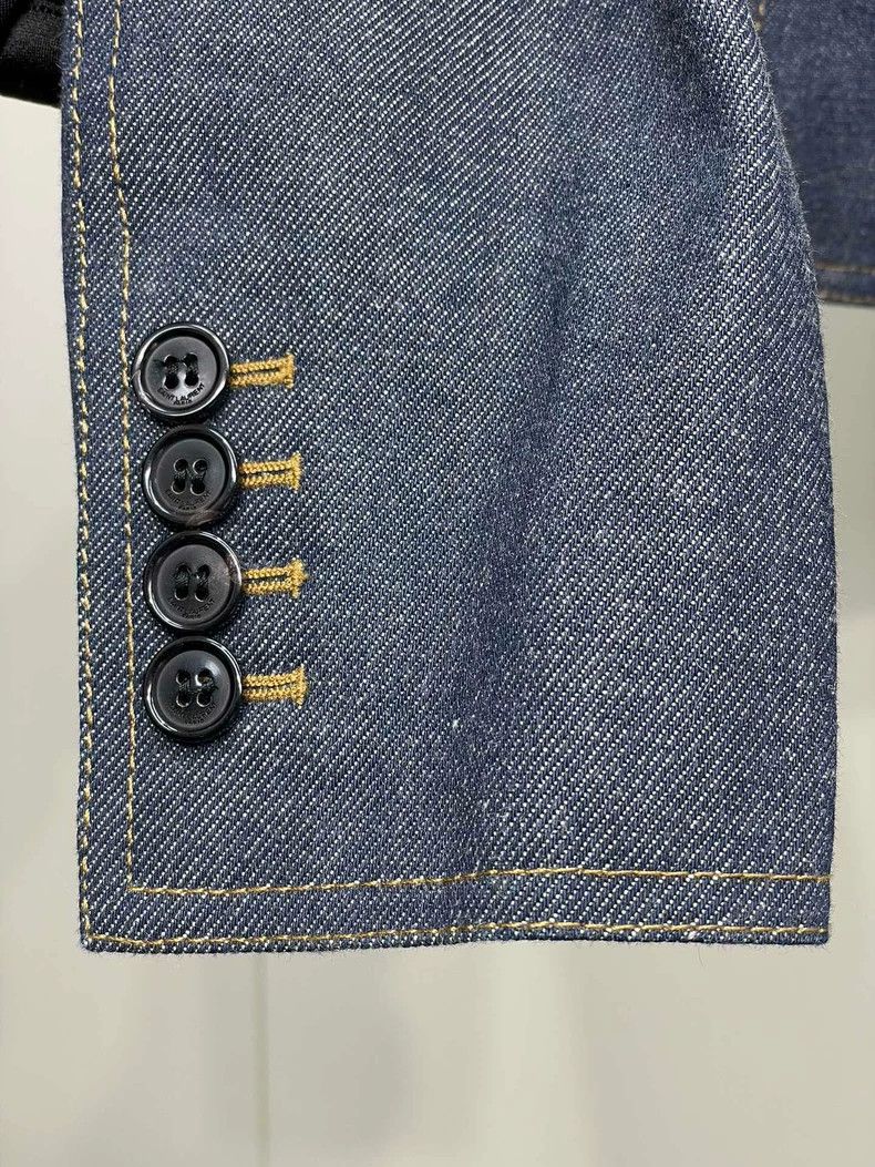 Yves Saint Laurent saint laurent Cropped denim jacket 2503-Nextarrow Size XXS / US 00 / IT 34 - 3 Thumbnail
