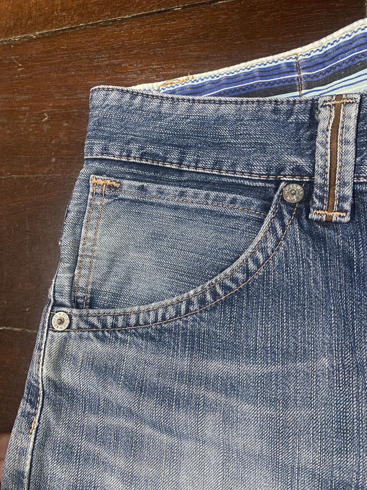 If Six Was Nine Edwin Exclusive Vintage Lgb Style Denim distressed mud wash Size US 36 / EU 52 - 7 Thumbnail