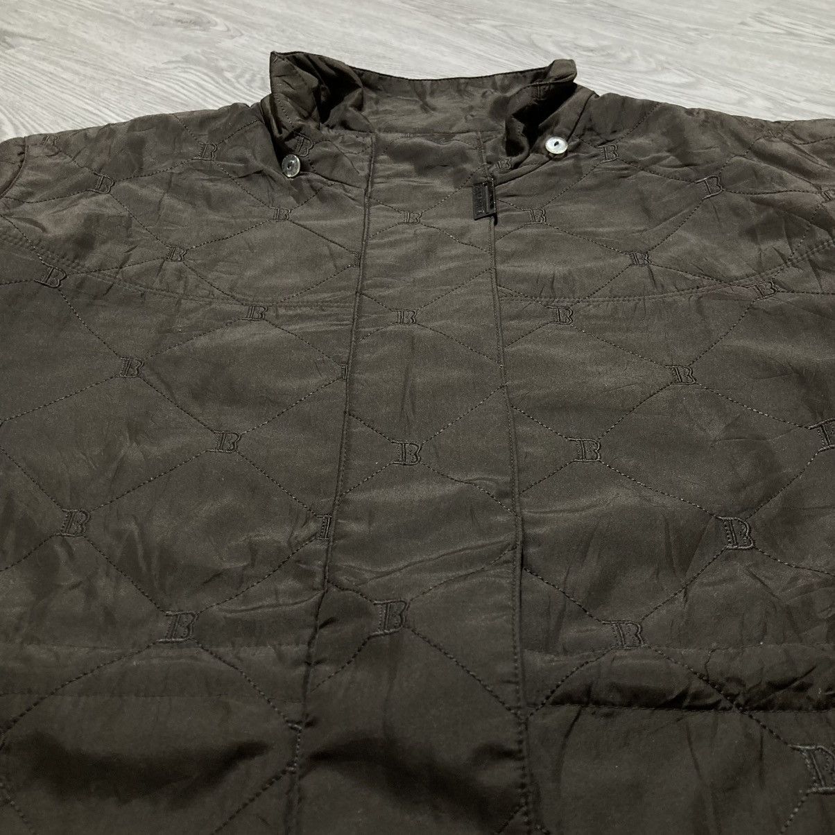 Balmain Balmain Paris Monogram Quilted Jacket Dark Brown Luxury Size US XXL / EU 58 / 5 - 9 Thumbnail
