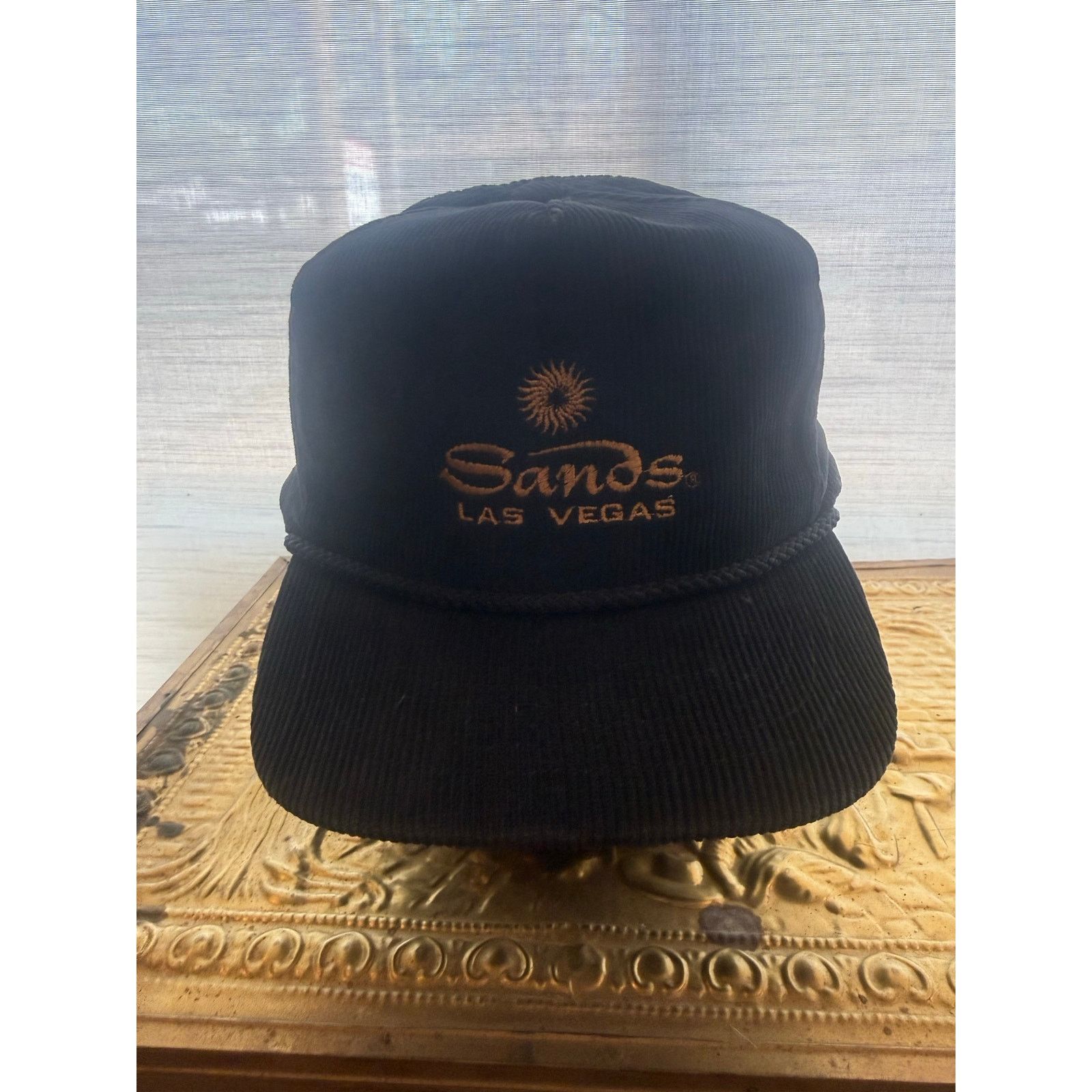 Other Sands Las Vegas Black Corduroy Snap Back Size ONE SIZE - 1 Thumbnail