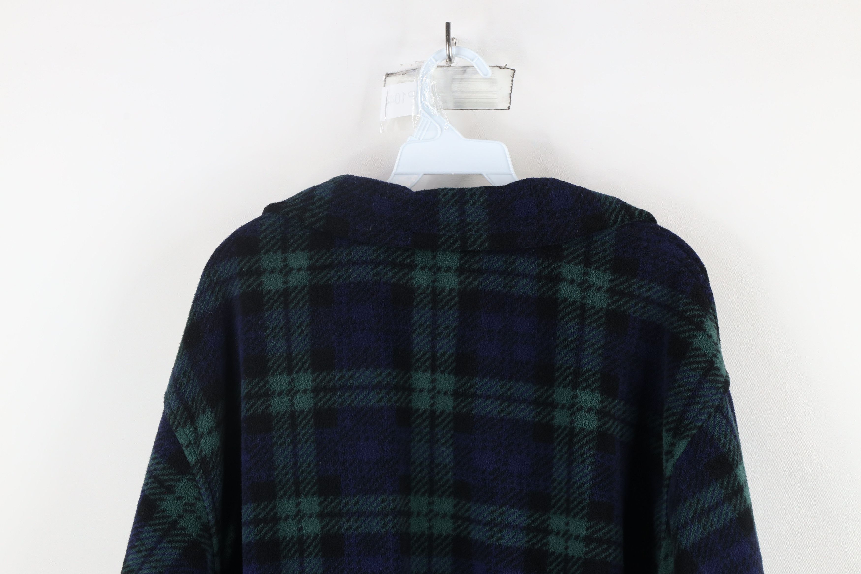 Vintage Vintage 90s Streetwear Checkered Full Zip Fleece Jacket Size US M / EU 48-50 / 2 - 11 Thumbnail