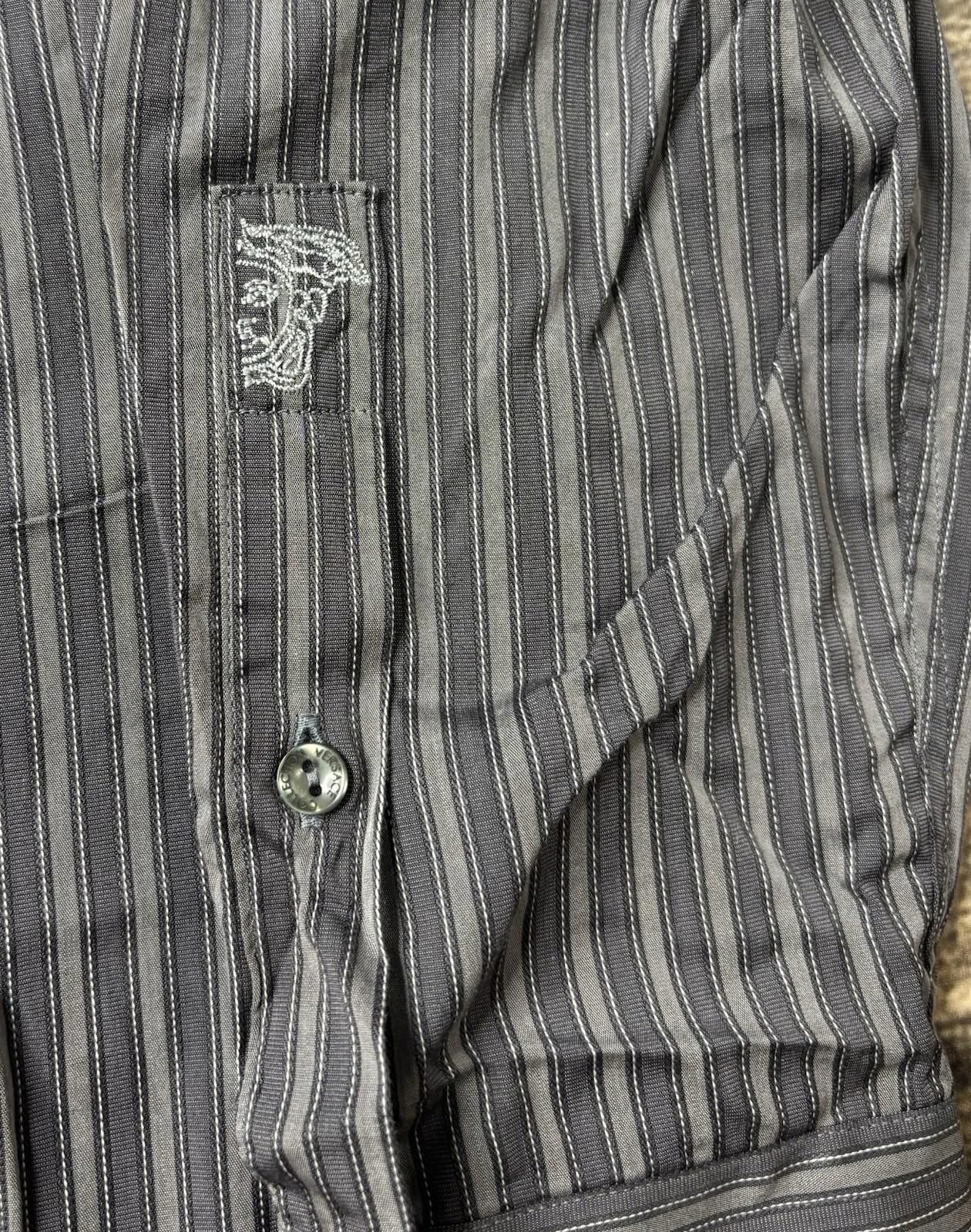 Versace Versace Collection Shirt Mens 41 16 Trend Fit Striped Medusa Size US M / EU 48-50 / 2 - 5 Thumbnail