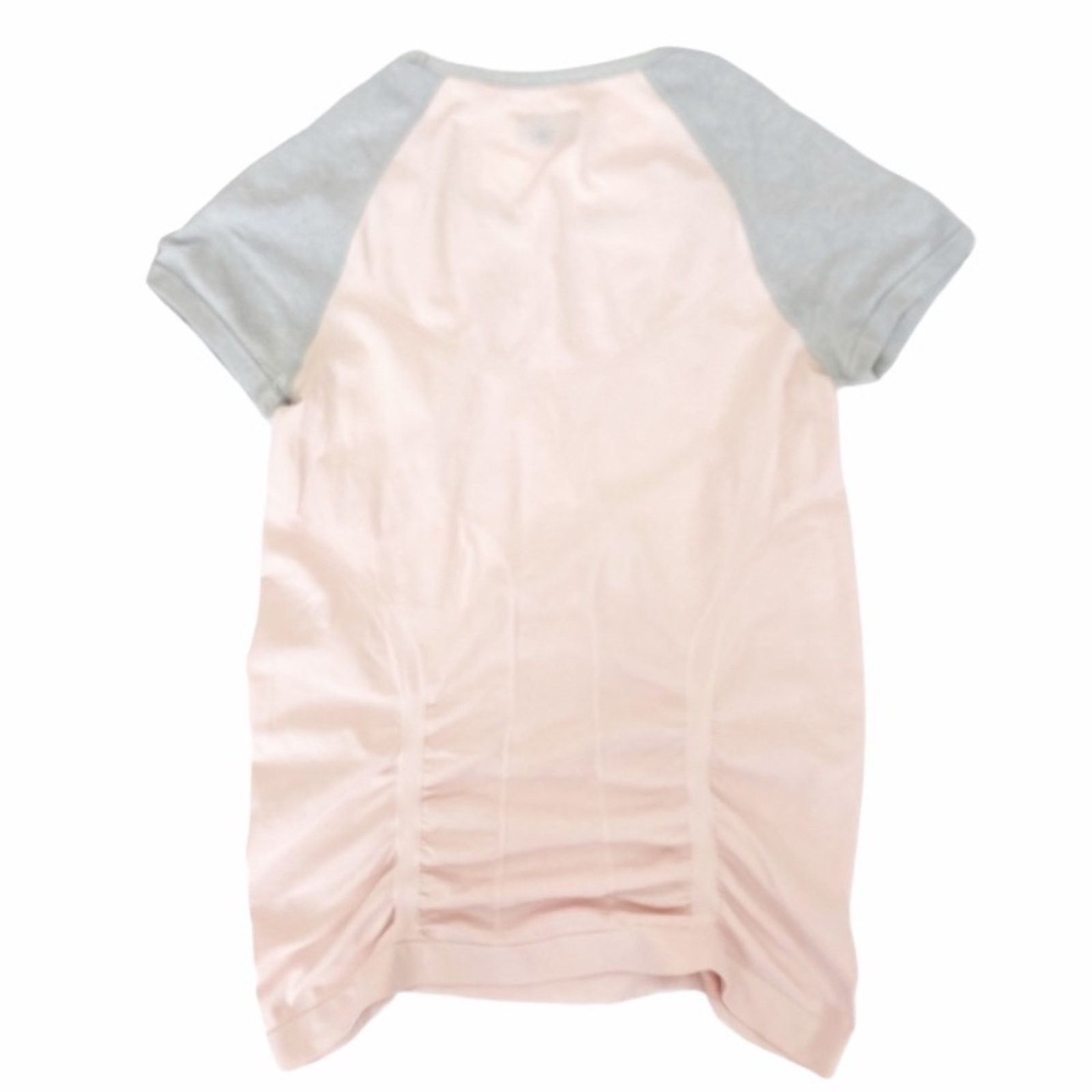 Other Athleta Color Block Fast Track Tee Ruched Pink Gray Sz XS Size XS / US 0-2 / IT 36-38 - 3 Thumbnail