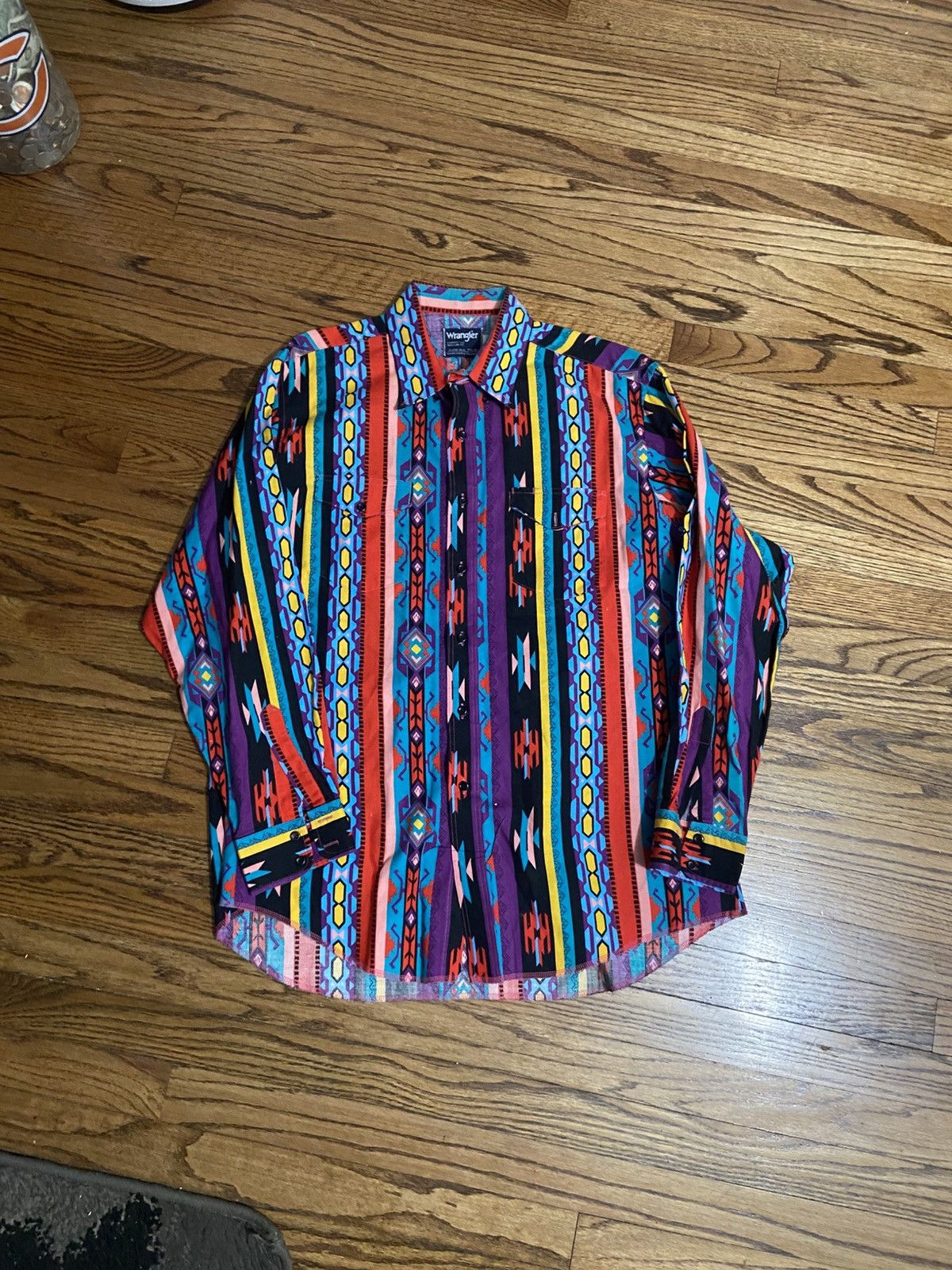 Vintage wrangler cowboy cut button up shirt - Main Image