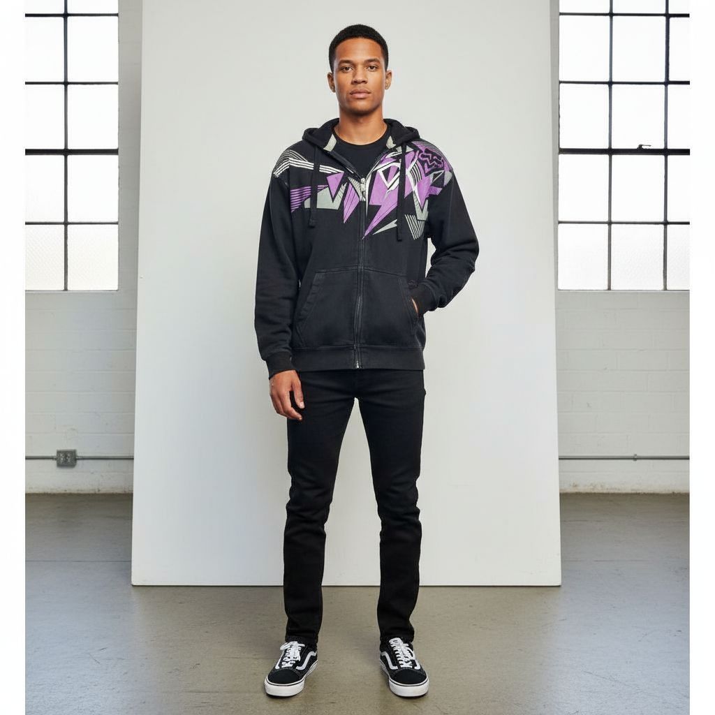 Fox Racing Vintage Men's Y2K Fox Racing full zip up hoodie size M Size US M / EU 48-50 / 2 - 1 Thumbnail