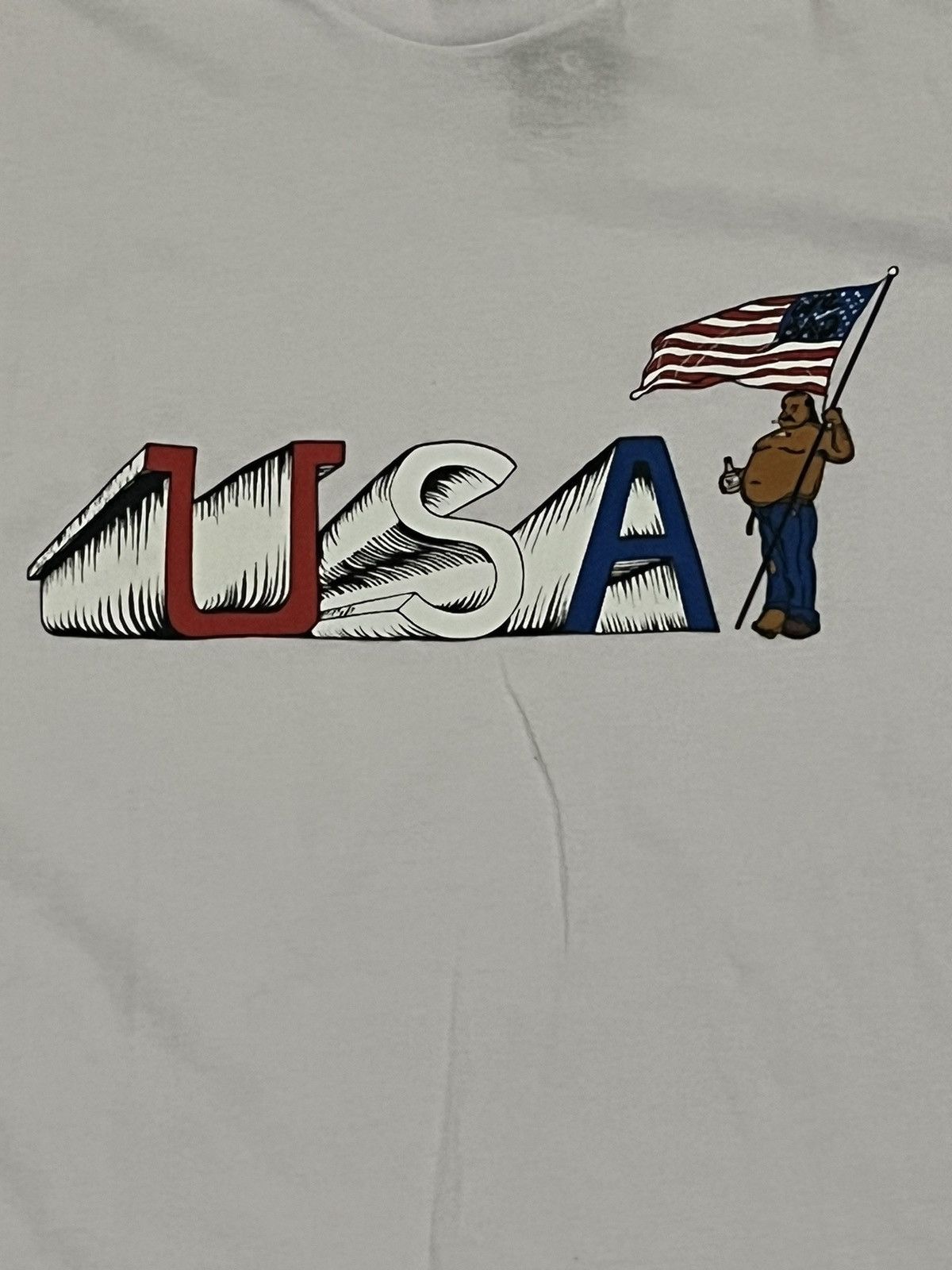 RIPNDIP RIpndip USA White Tee Shirt Size Large Size US L / EU 52-54 / 3 - 2 Thumbnail