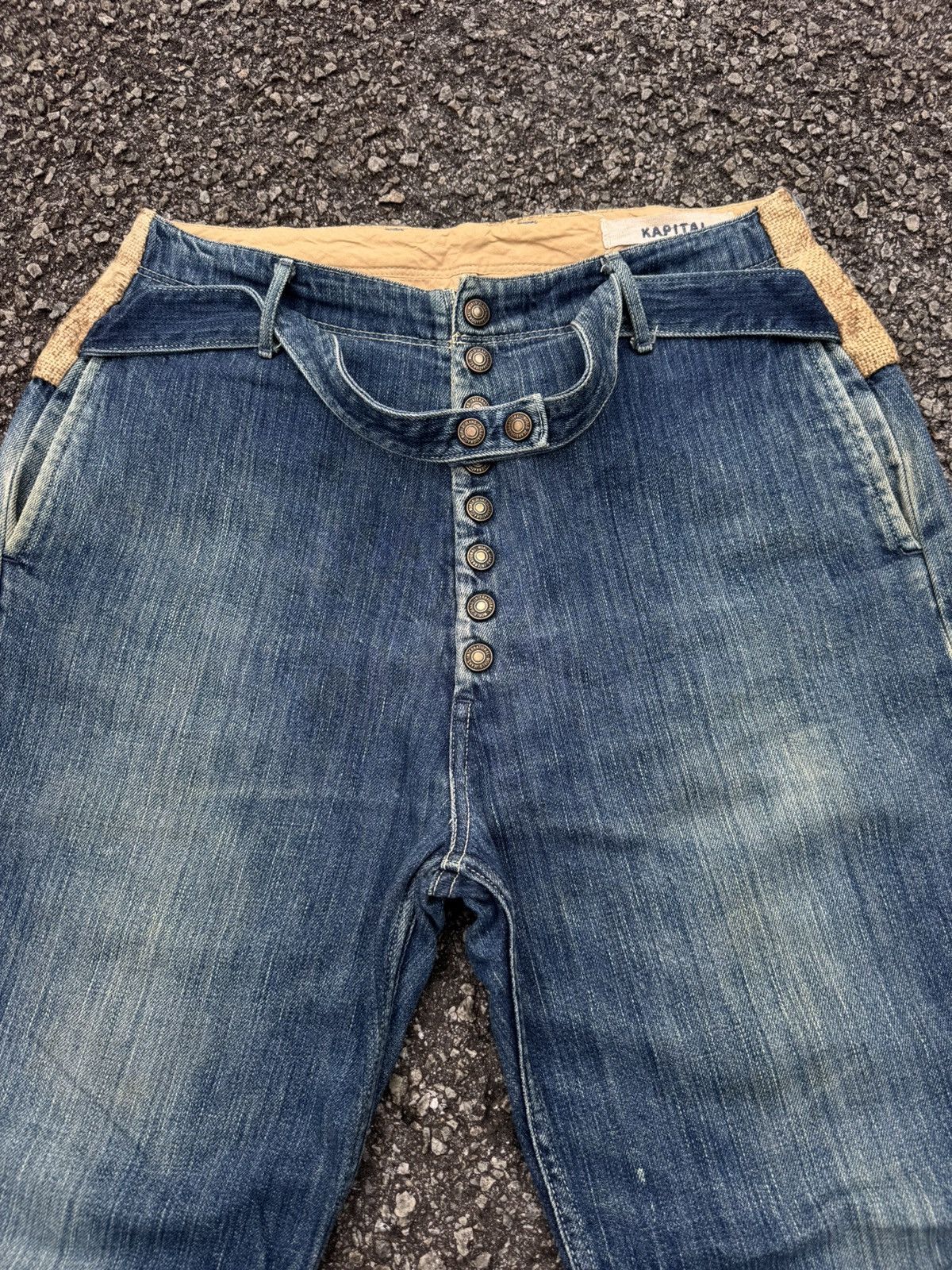 Kapital DESIGNER KIRO HIRATA KAPITAL HEMP CLASSIC DISTRESSED JEANS Size US 31 - 3 Thumbnail