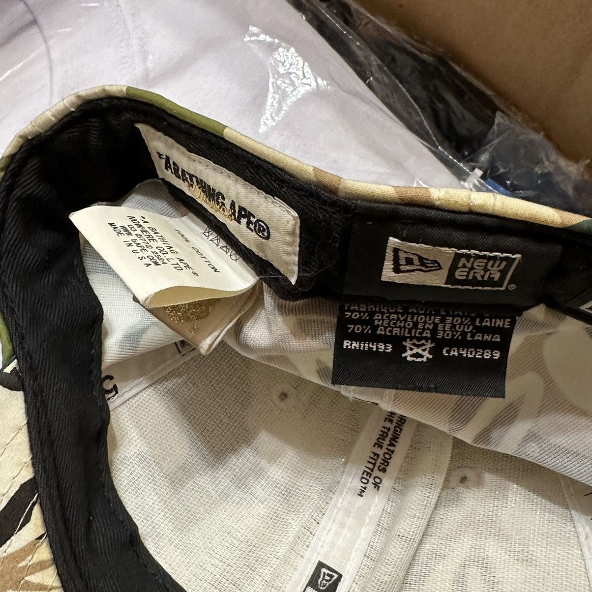 Bape × New Era × Vintage BAPE New Era Hawaiian Camo Cap Size ONE SIZE - 7 Thumbnail