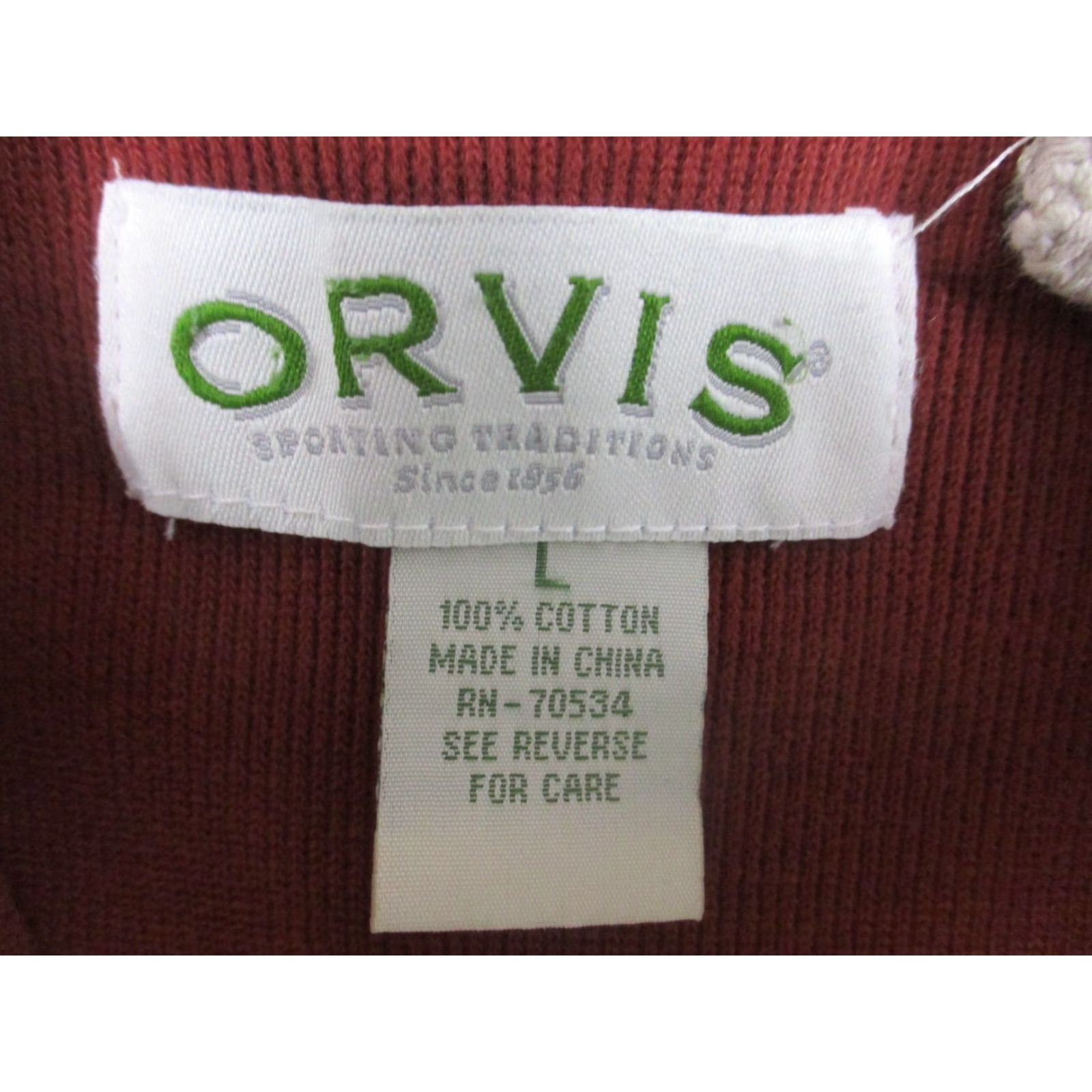 Orvis VINTAGE Orvis Vest Patches Large Beige Full Zip Sleeveless Size US L / EU 52-54 / 3 - 7 Thumbnail