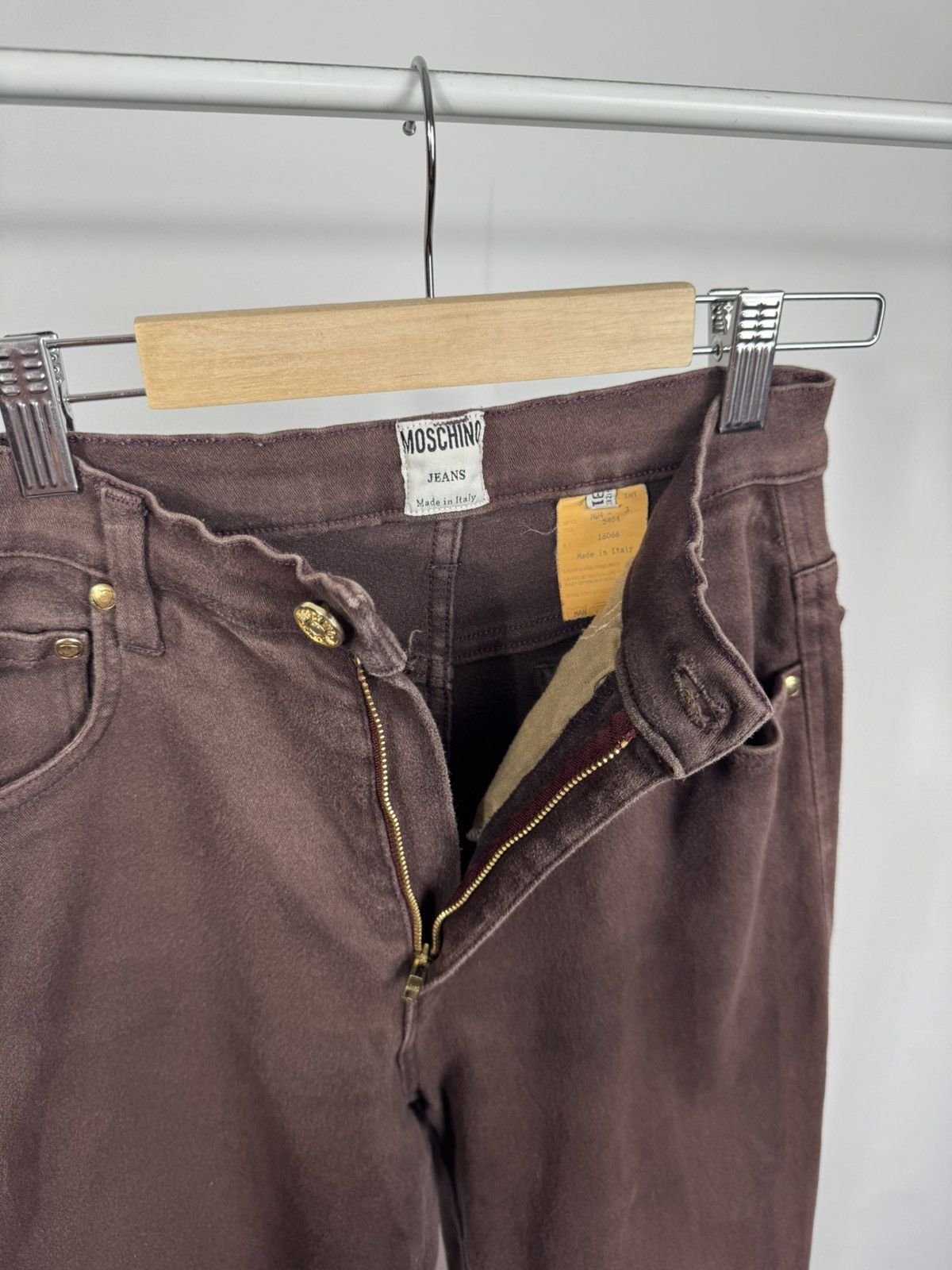 Moschino Vintage Moschino Stretch Jeans Brown Slim Fit Women’s Size 27" / US 4 / IT 40 - 14 Thumbnail