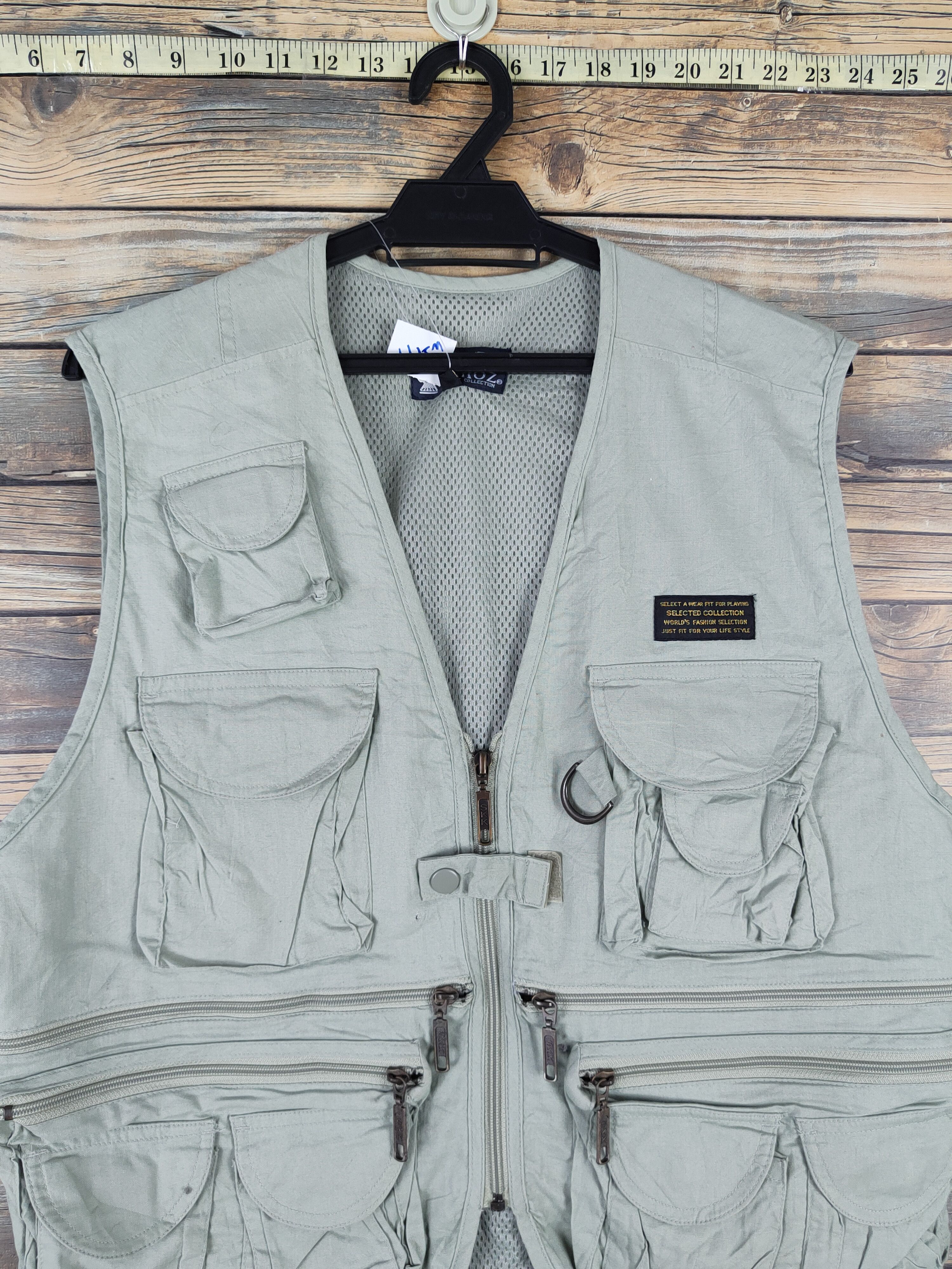Japanese Brand Varoz Green multipocket Vests #W2144 Size US M / EU 48-50 / 2 - 2 Thumbnail