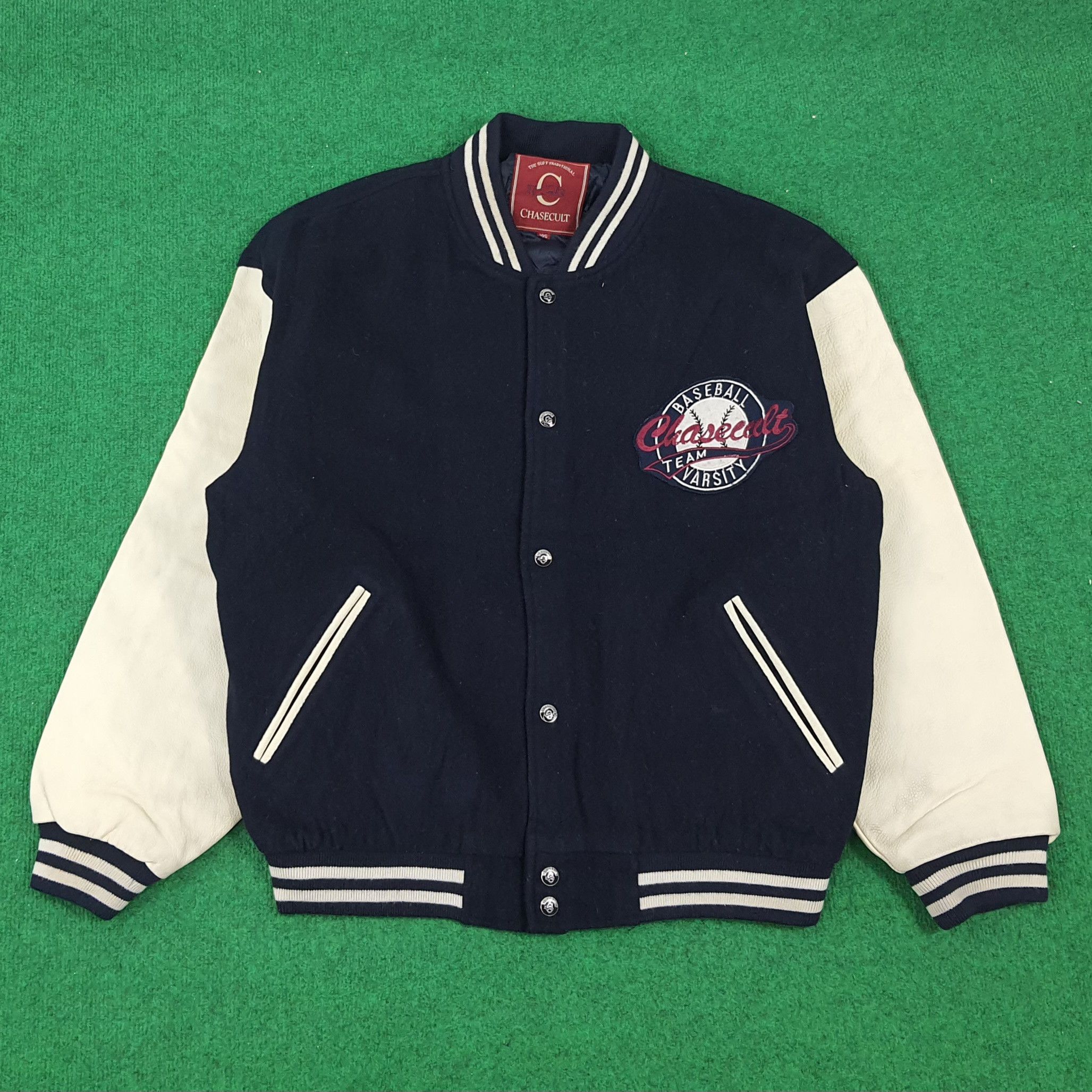 MLB × Vintage Vintage MLB Baseball Team Chasecult Varsity Jacket Size US XL / EU 56 / 4 - 3 Thumbnail