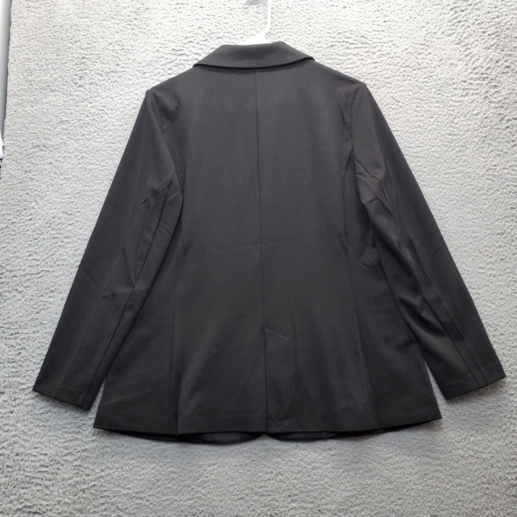 Vintage DG2 Blazer Womens Size S Black Lined Notch Lapel 2 Button Jacket Size S / US 4 / IT 40 - 2 Thumbnail