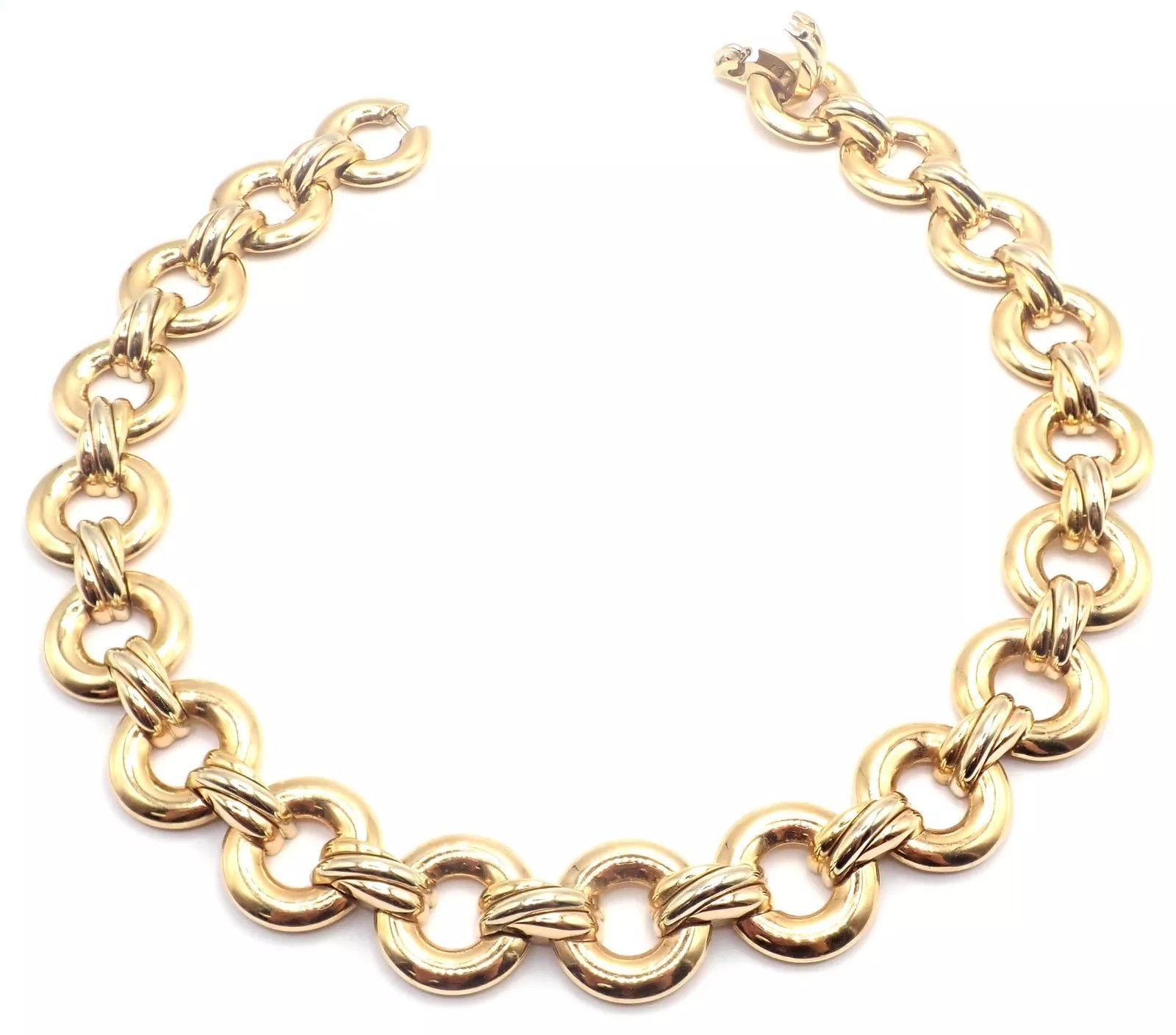 Cartier Cartier Trinity 18k Multi Color Gold Round Link Necklace Size ONE SIZE - 10 Thumbnail
