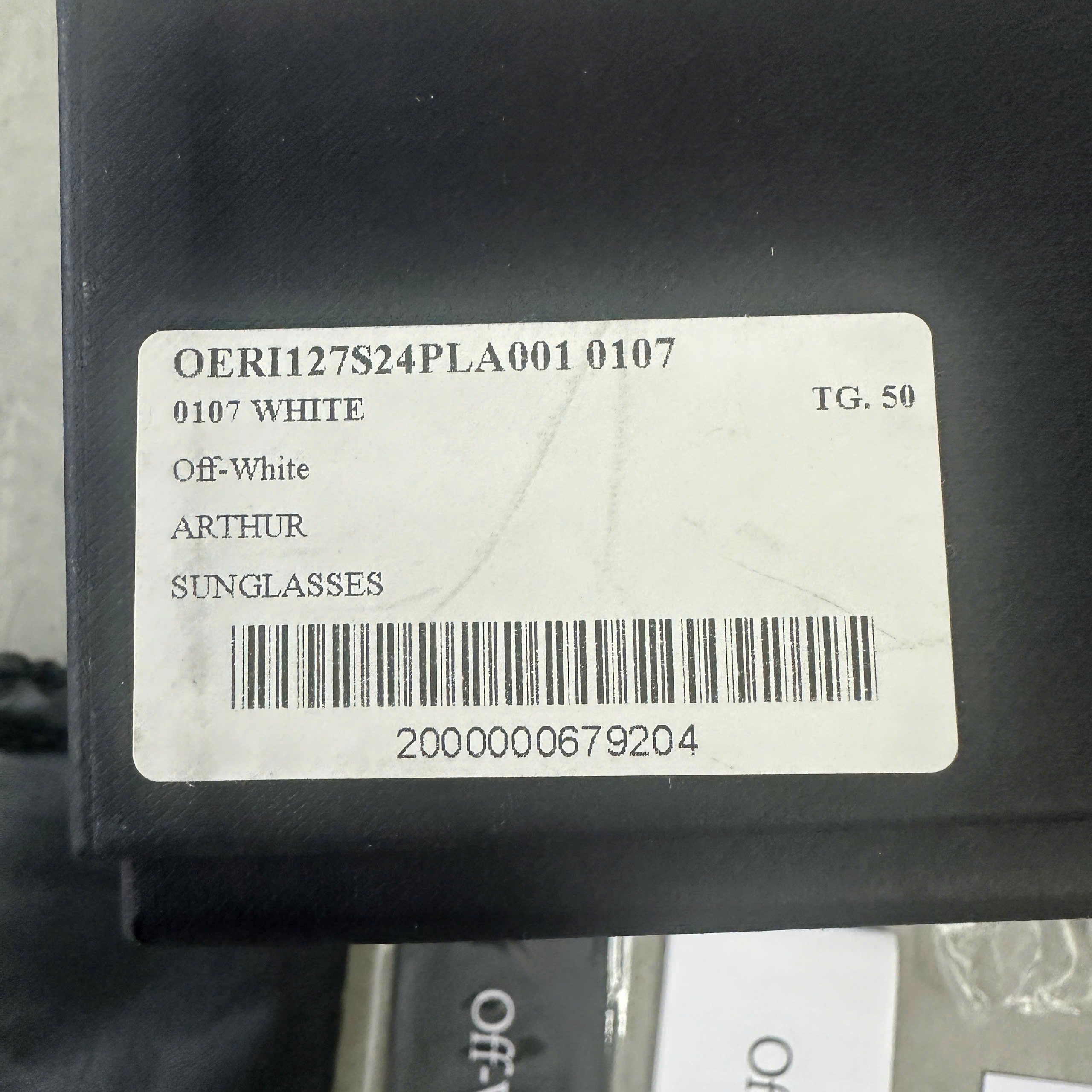 Off-White OFF WHITE Arthur Sunglasses WHITE DARK GREY Size ONE SIZE - 6 Thumbnail