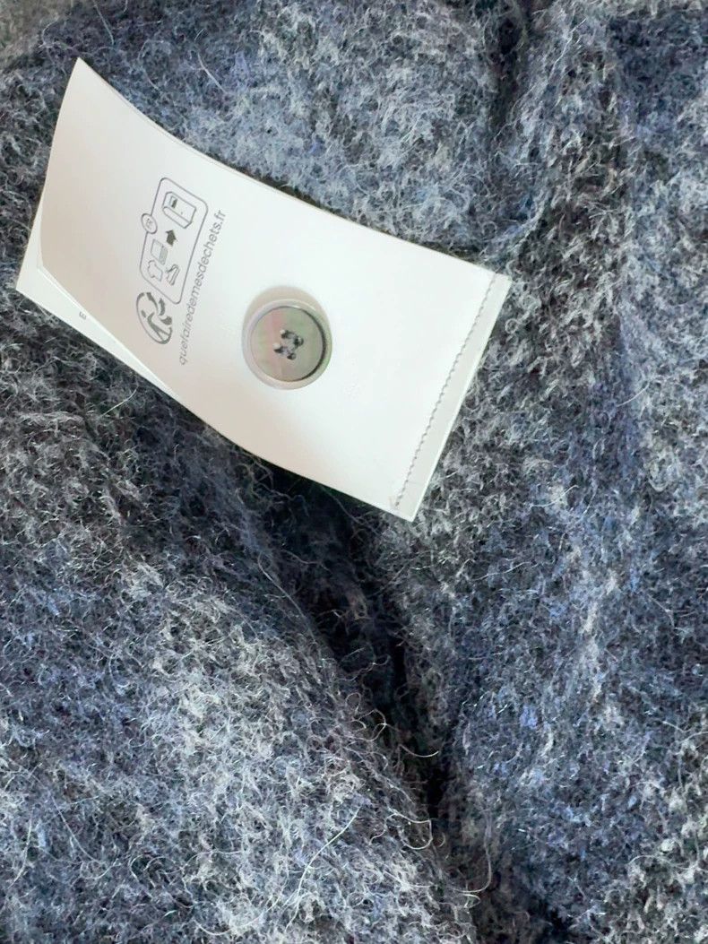 Our Legacy our legacy size 50 24fw blue and gray diamond knitted card Size US M / EU 48-50 / 2 - 4 Thumbnail