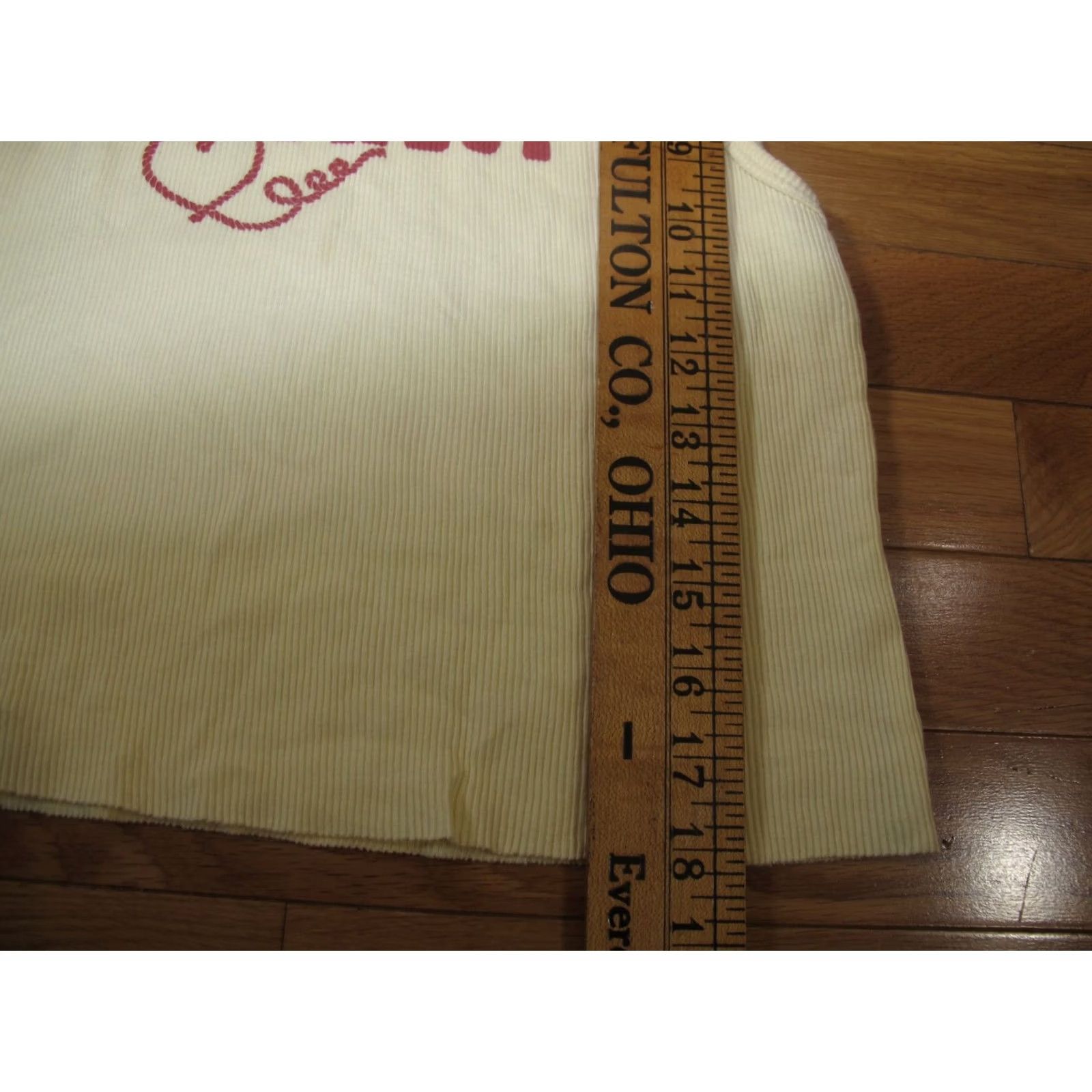 Vintage Hi-Res Howdy Cowboy Ribbed Crop Top Tank Women's L Yellow 100% Cotton Sleeveless Shirt Casual All Seasons (USA Theme) Womens Size L / US 10 / IT 46 - 4 Thumbnail
