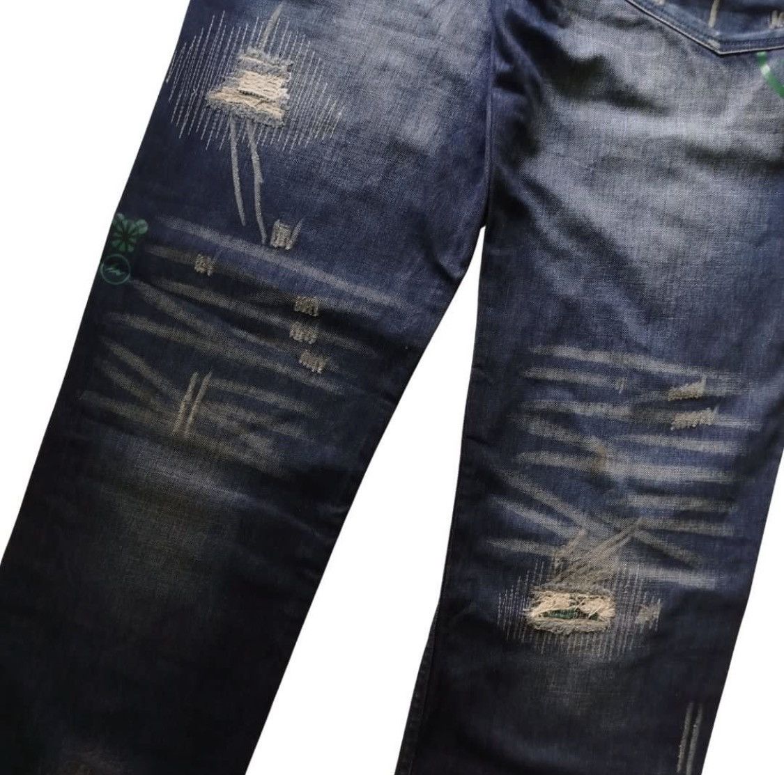 Fragment Design × Levi's Levi's Fenom x Fragment Design x CLOT Distressed Patchwork Size US 34 / EU 50 - 4 Thumbnail
