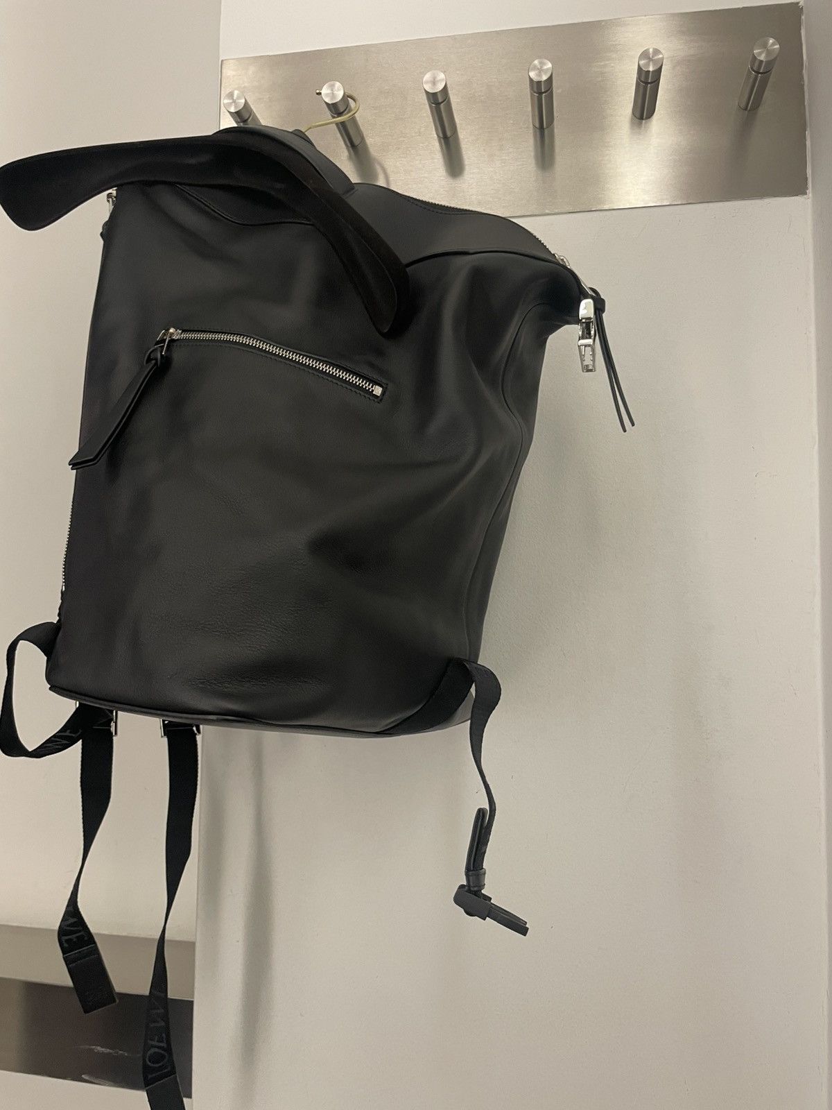 Loewe Convertible backpack in classic calfskin. Size ONE SIZE - 12 Thumbnail