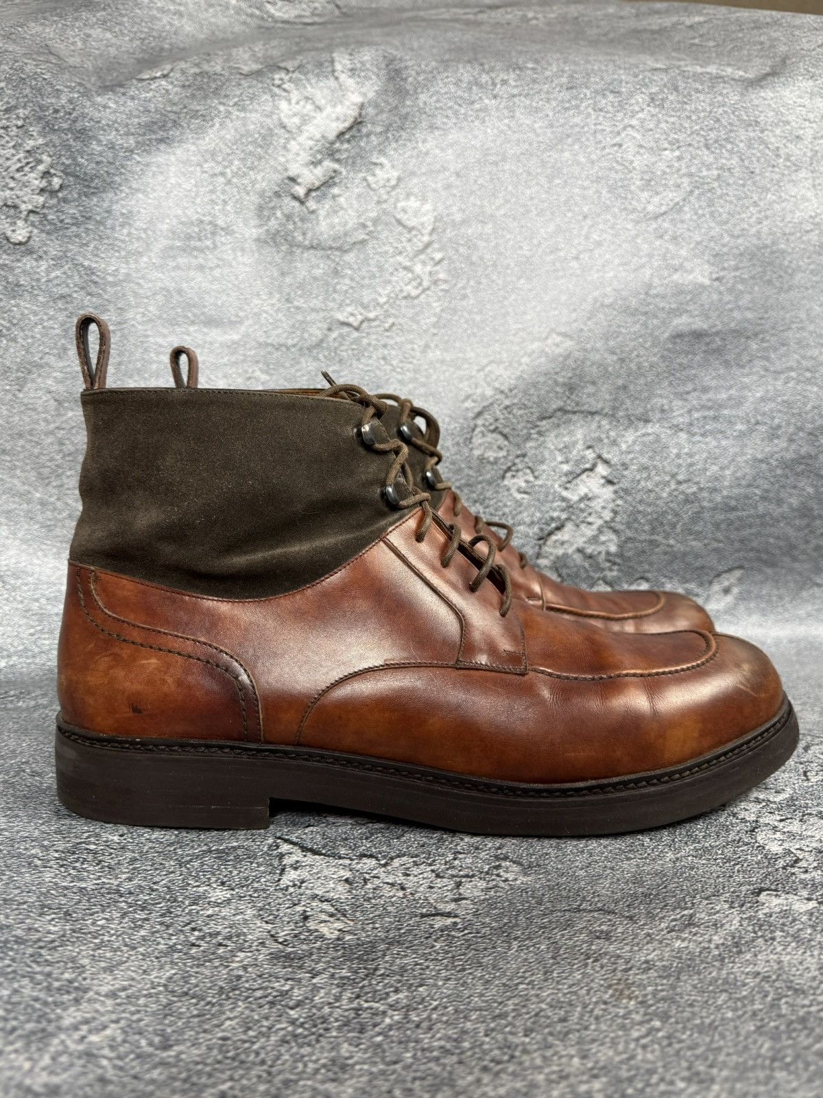 Ermenegildo Zegna zegna ermenegildo couture leather boots shoes lace up Size US 13 / EU 46 - 2 Thumbnail