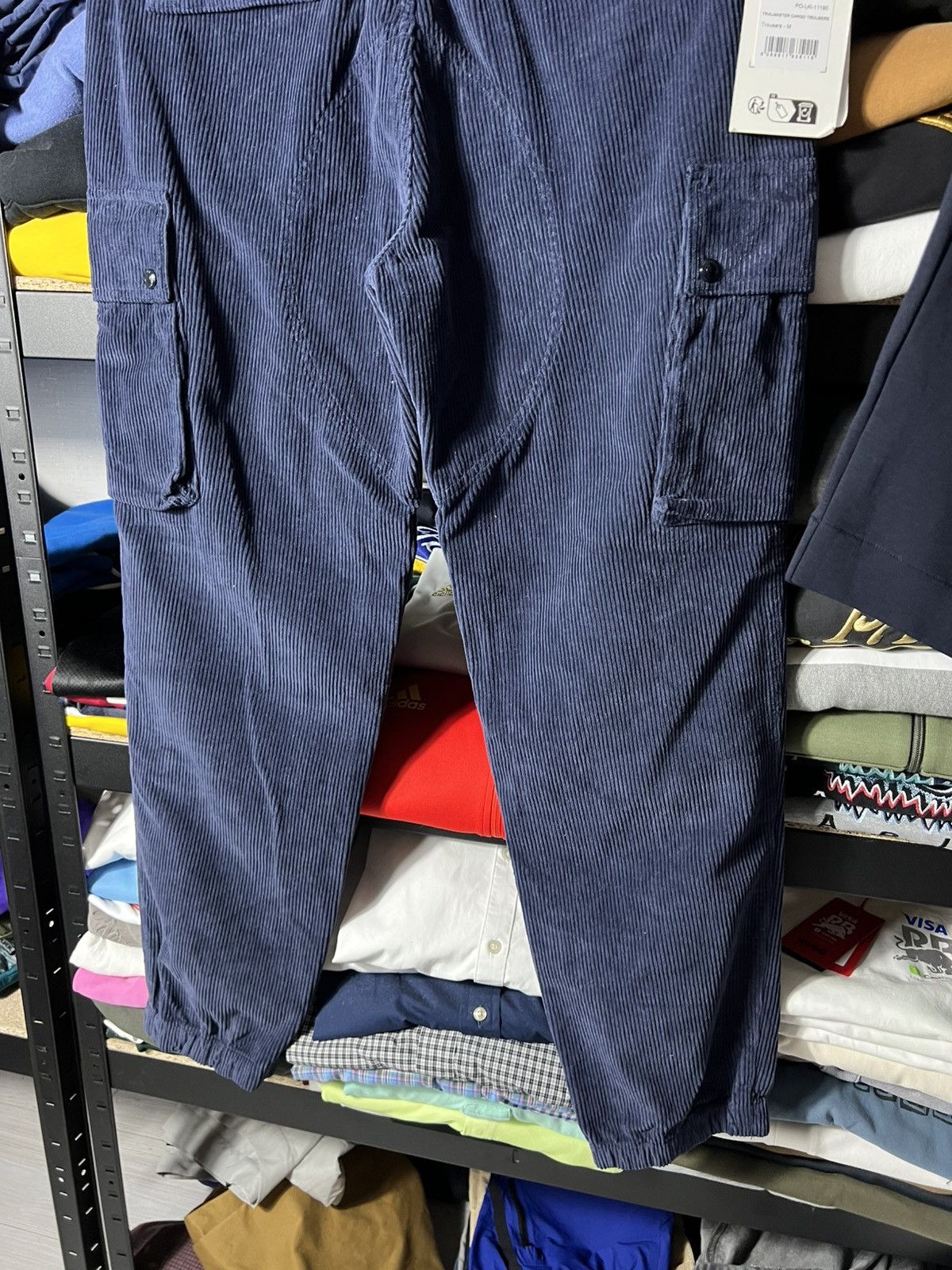 Belstaff NWT Belstaff Trailmaster Cargo Pants Military Corduroy Navy Size US 33 - 16 Thumbnail