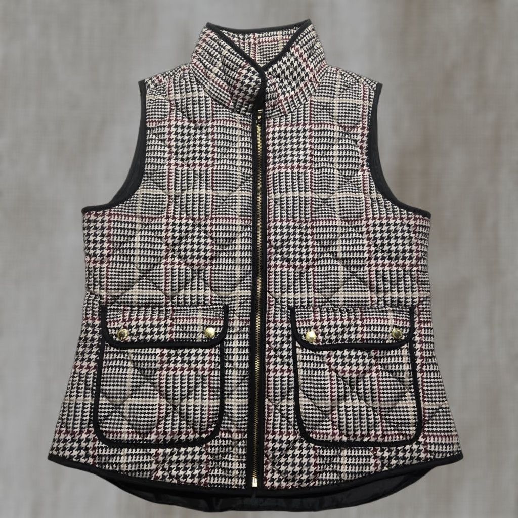 Vintage Adrienne Vittadini Quilted Vest Zip Up Sleeveless Adult Women's Size L Large Size L / US 10 / IT 46 - 1 Thumbnail
