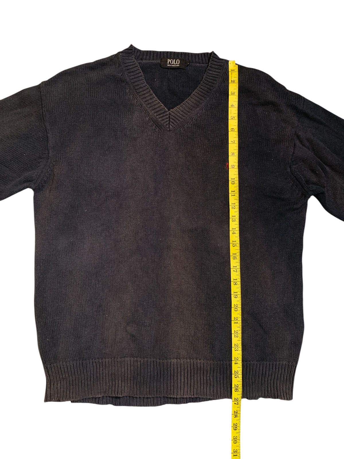 Polo Ralph Lauren Rare Design Vintage Polo V-Neck Knitwear Sweater Size US L / EU 52-54 / 3 - 8 Thumbnail