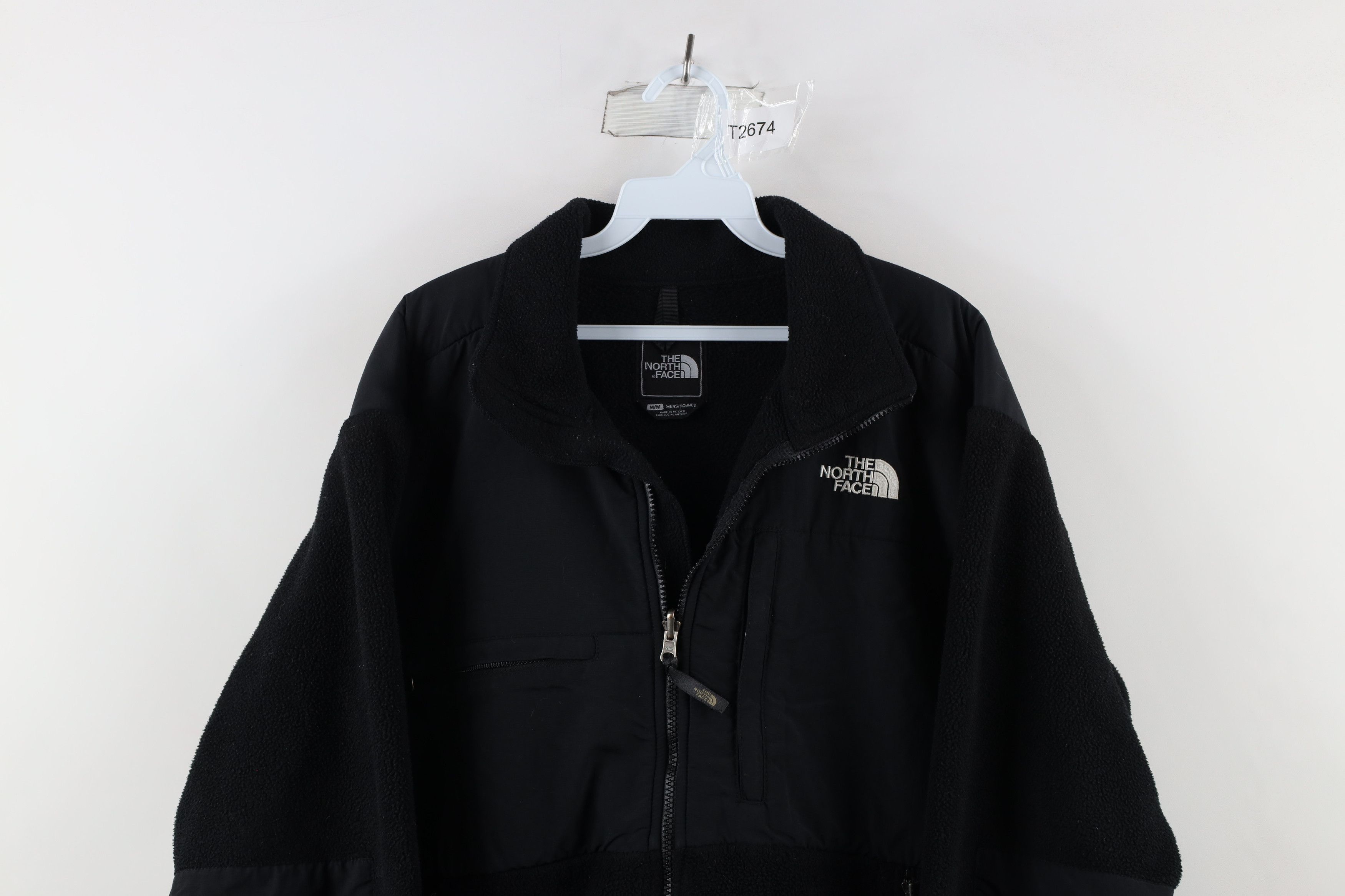 The North Face × Vintage Vintage The North Face Spell Out Denali Fleece Jacket Black Size US M / EU 48-50 / 2 - 2 Thumbnail