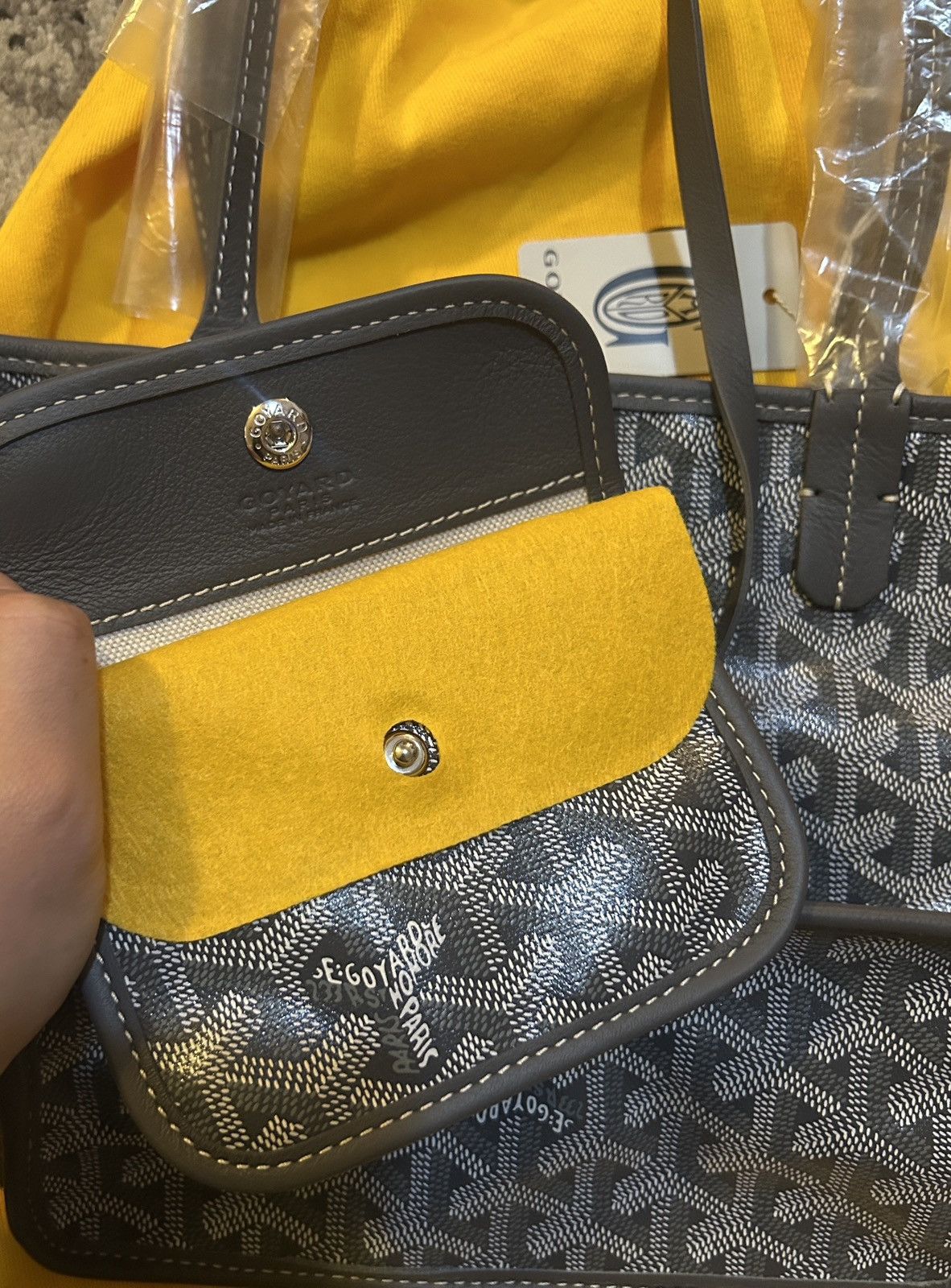 Goyard Goyard Sac Anjou Mini Double Side Tote Gray Multi Size ONE SIZE - 4 Thumbnail