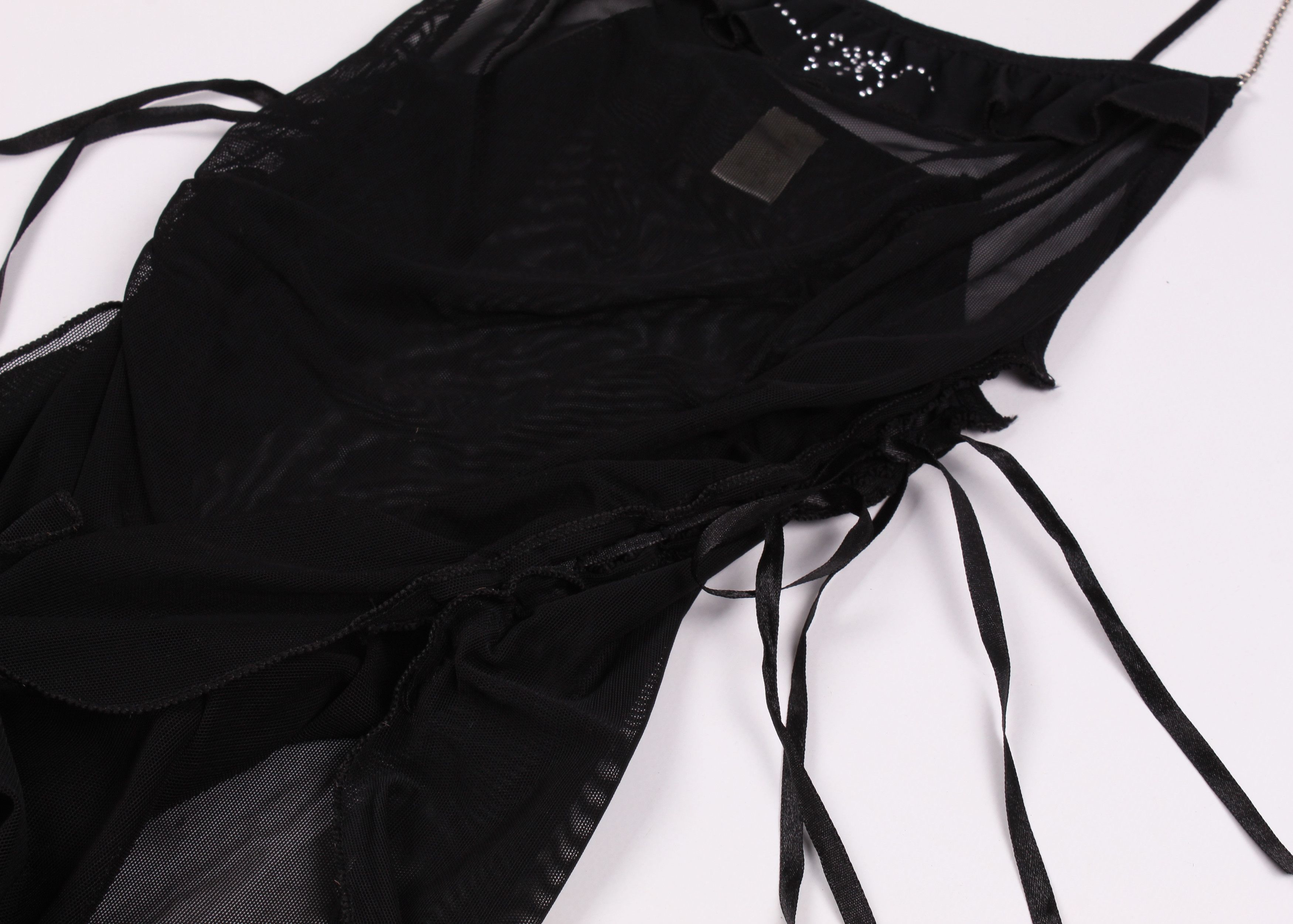 Vintage Vintage Sanselle Sexy Bondage Mesh Goth Cami Top Size M / US 6-8 / IT 42-44 - 8 Thumbnail