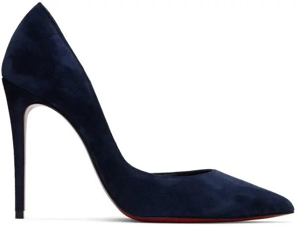 Christian Louboutin o1s1wg110924 Iriza Vel Pumps in Navy Size US 5 / IT 35 - 1 Thumbnail