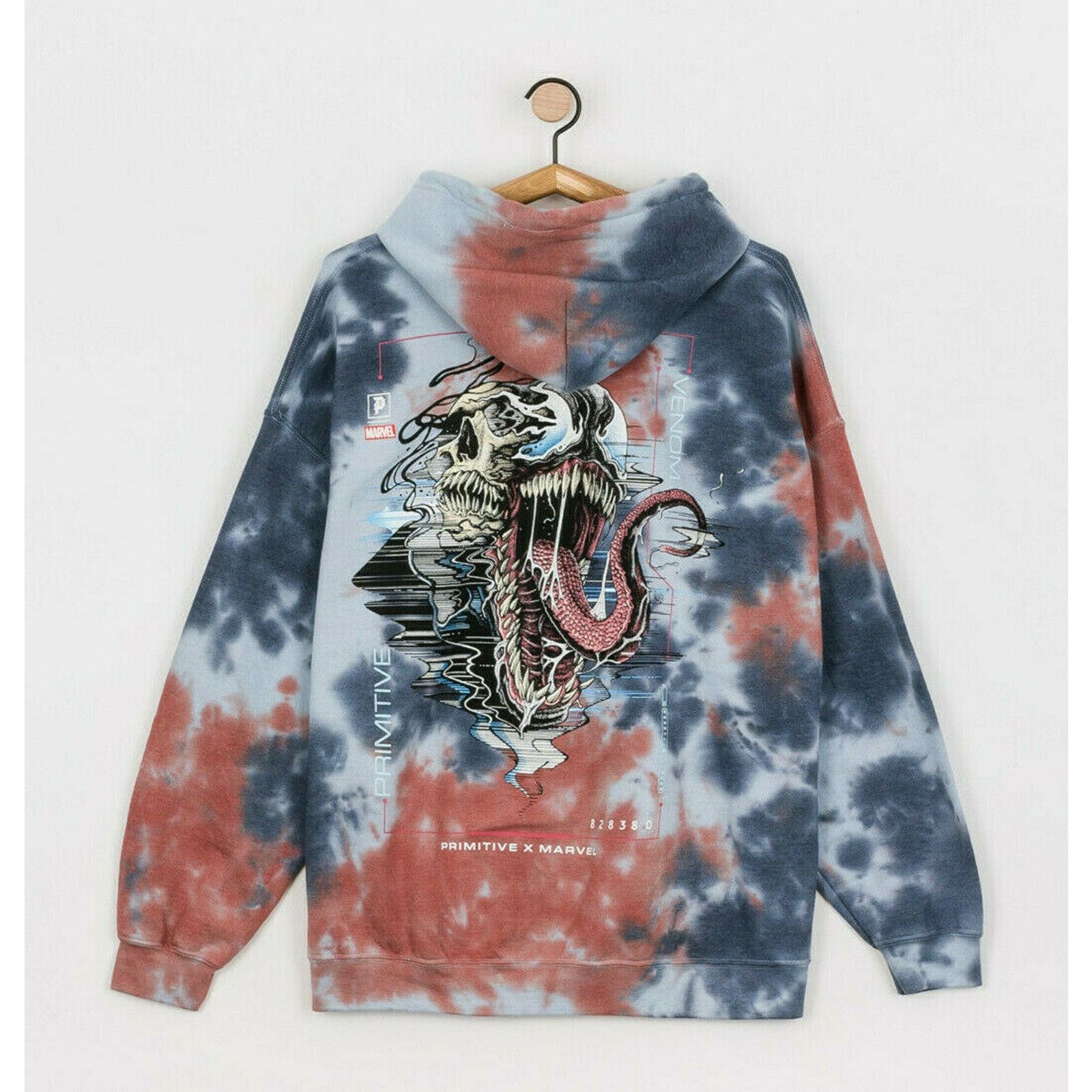 Primitive Primitive Men's X Marvel Venom Washed Tie Dye Blue Hoodie Size US S / EU 44-46 / 1 - 9 Thumbnail